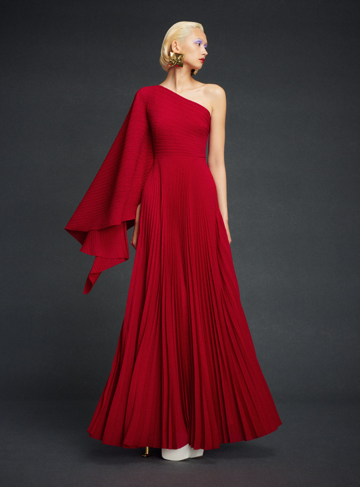The Maci Maxi Dress in Ruby