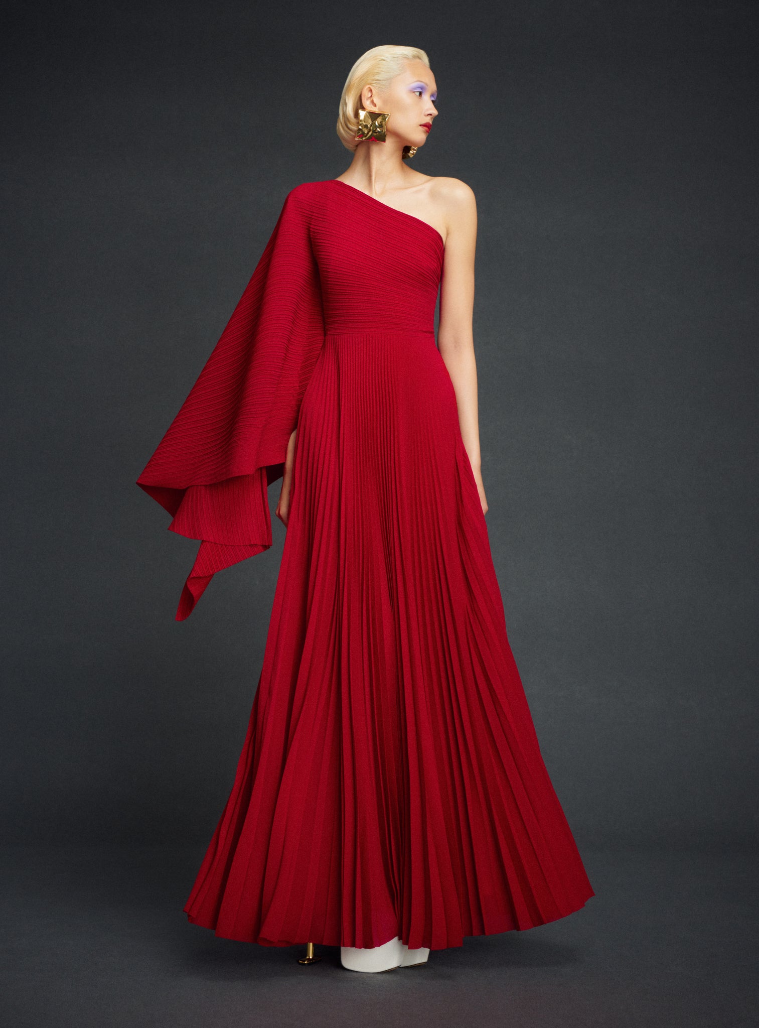 The Maci Maxi Dress in Ruby