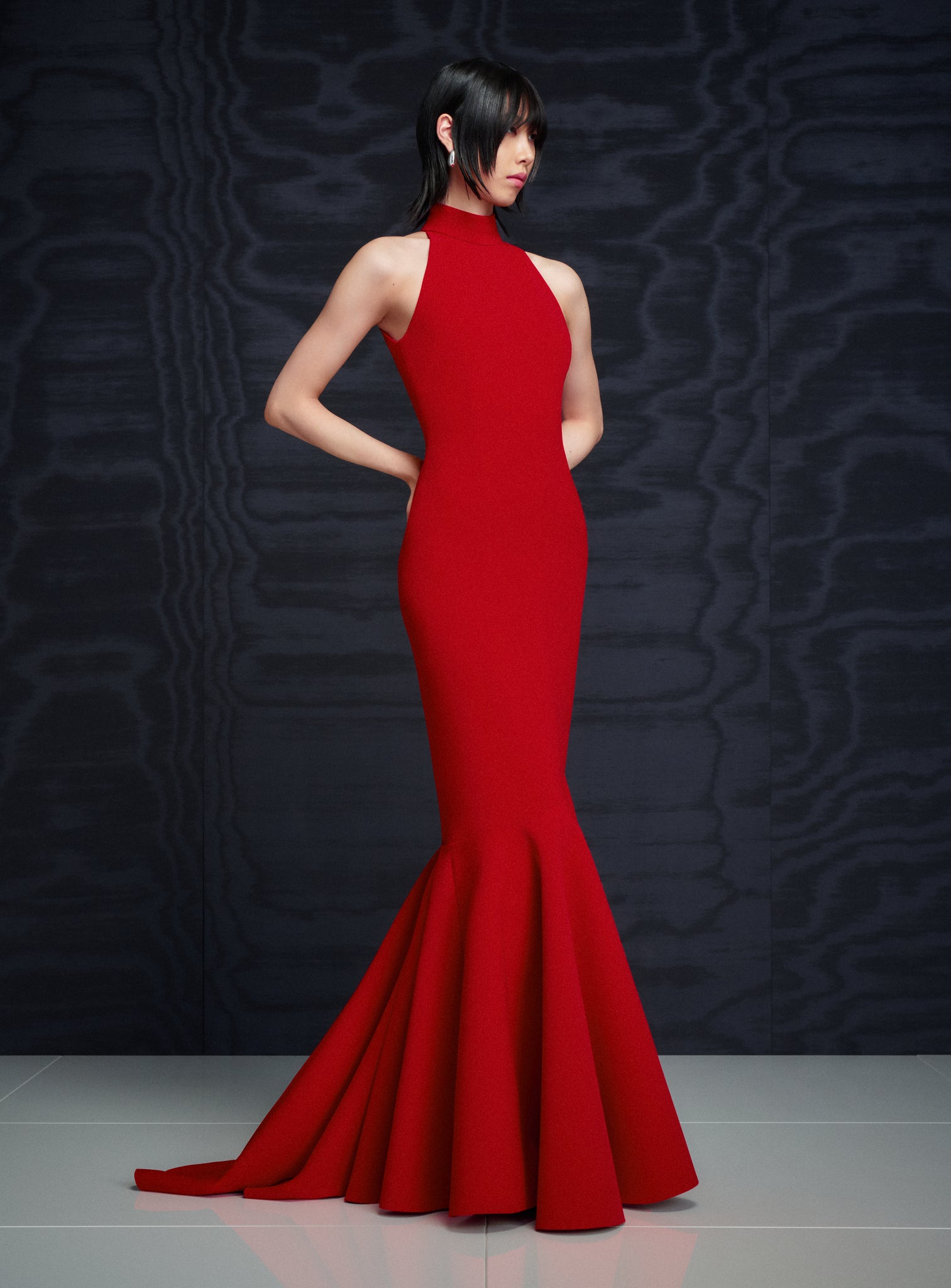 The Kerra Maxi Dress in Crimson Red