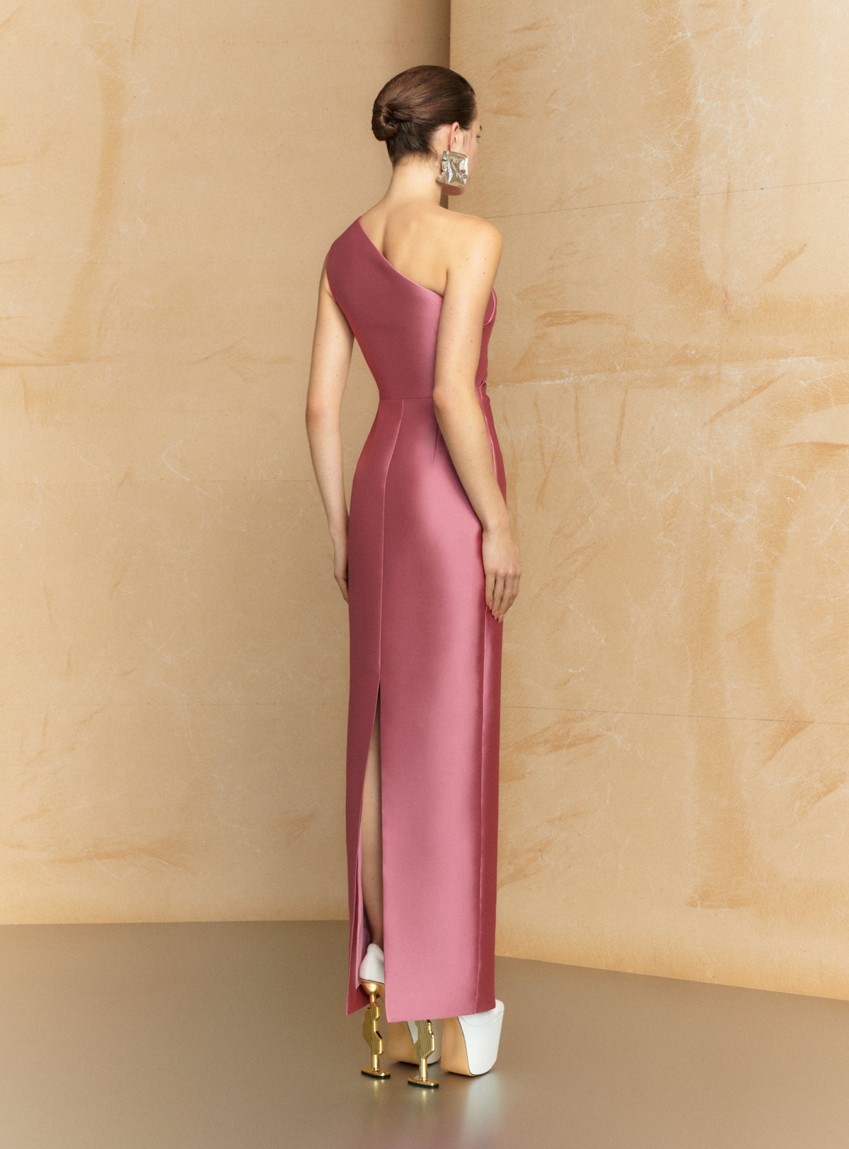 The Kira Maxi Dress in Peony Pink