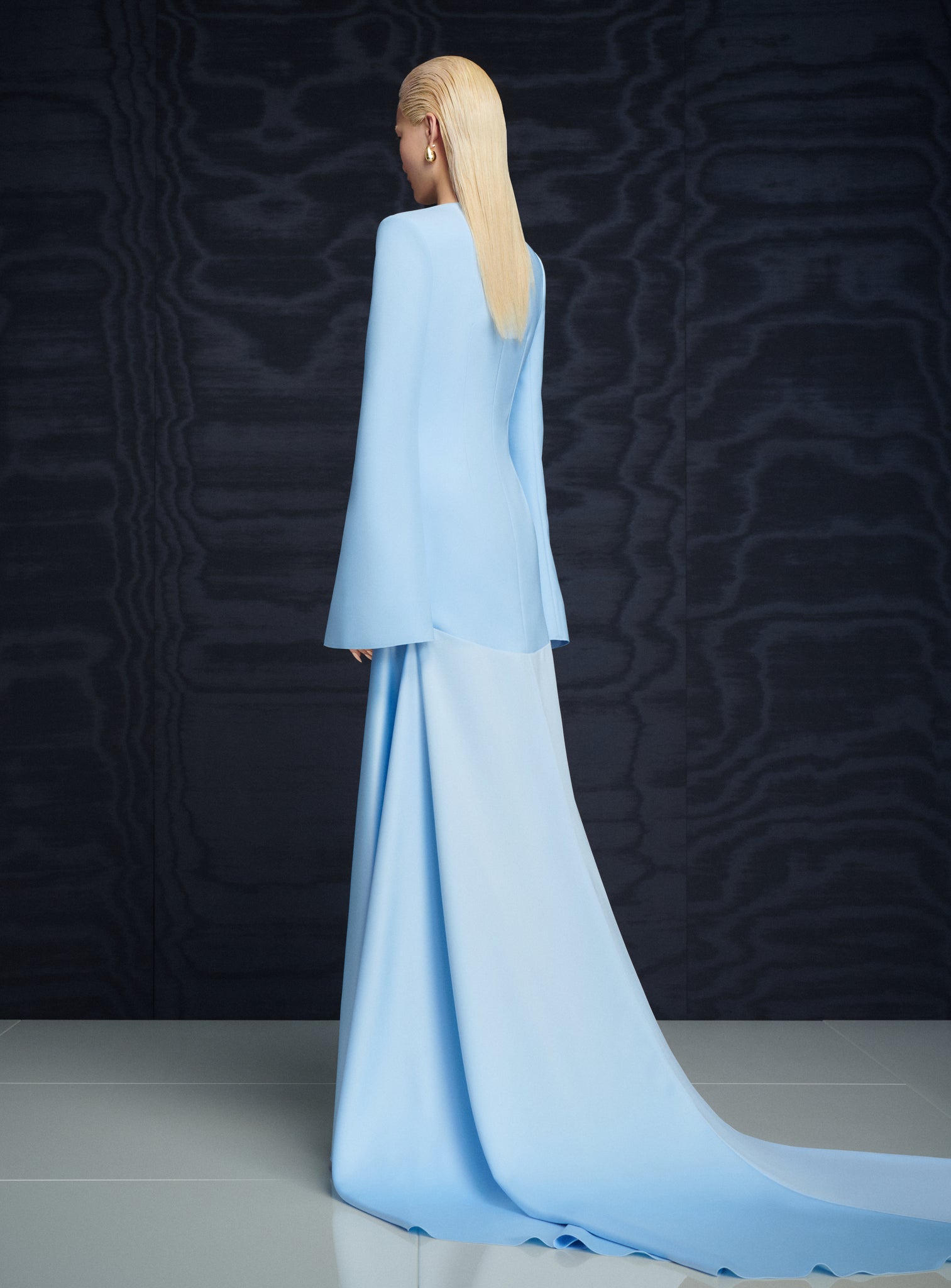 The Claudine Maxi Dress in Ice Blue