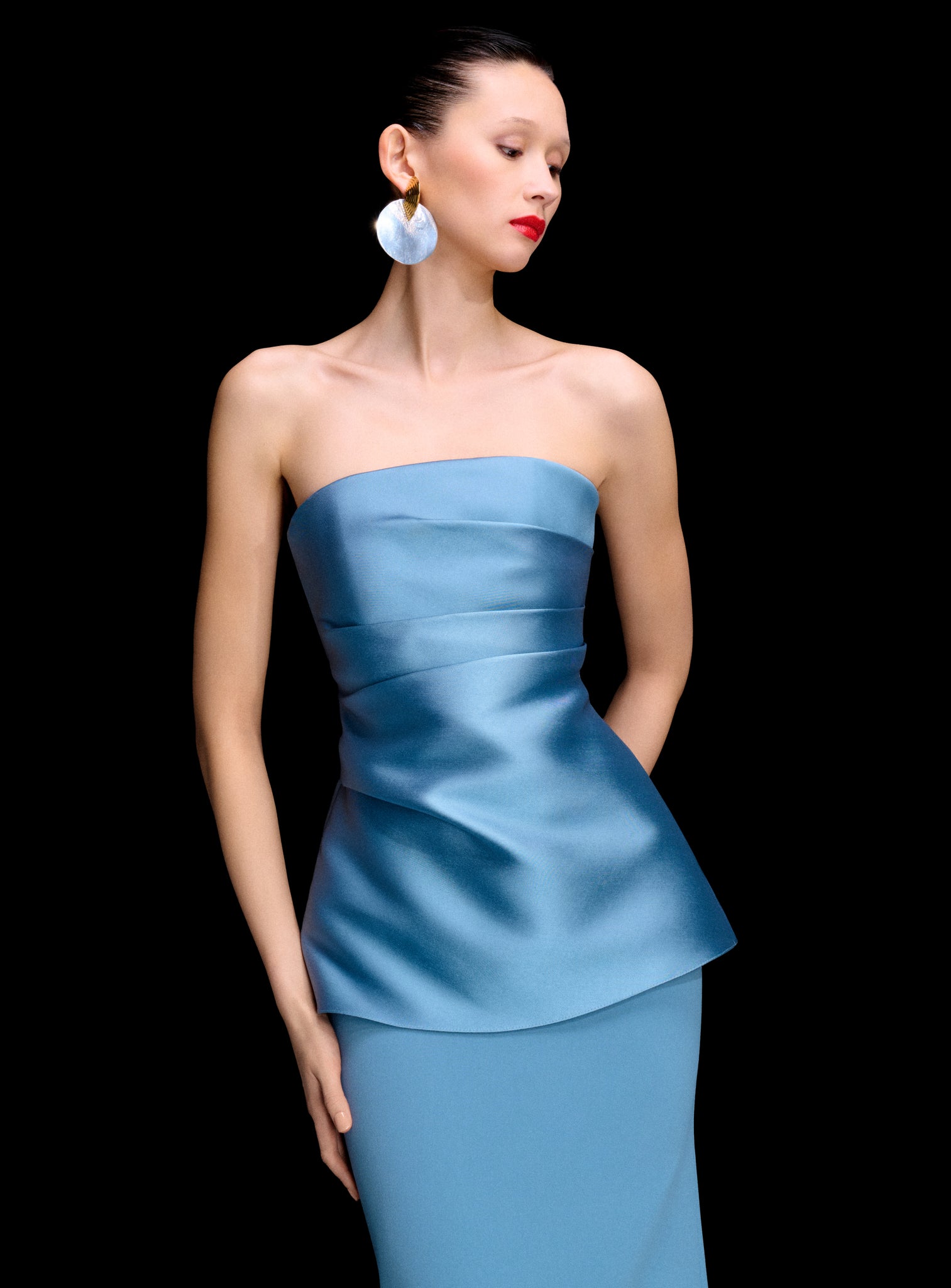 aqua prom dress Portia and Scarlett PS24041 cocktail dress Adorned with luminous sequins 5-Minute Poppy Seed Dressing Sizes:Small