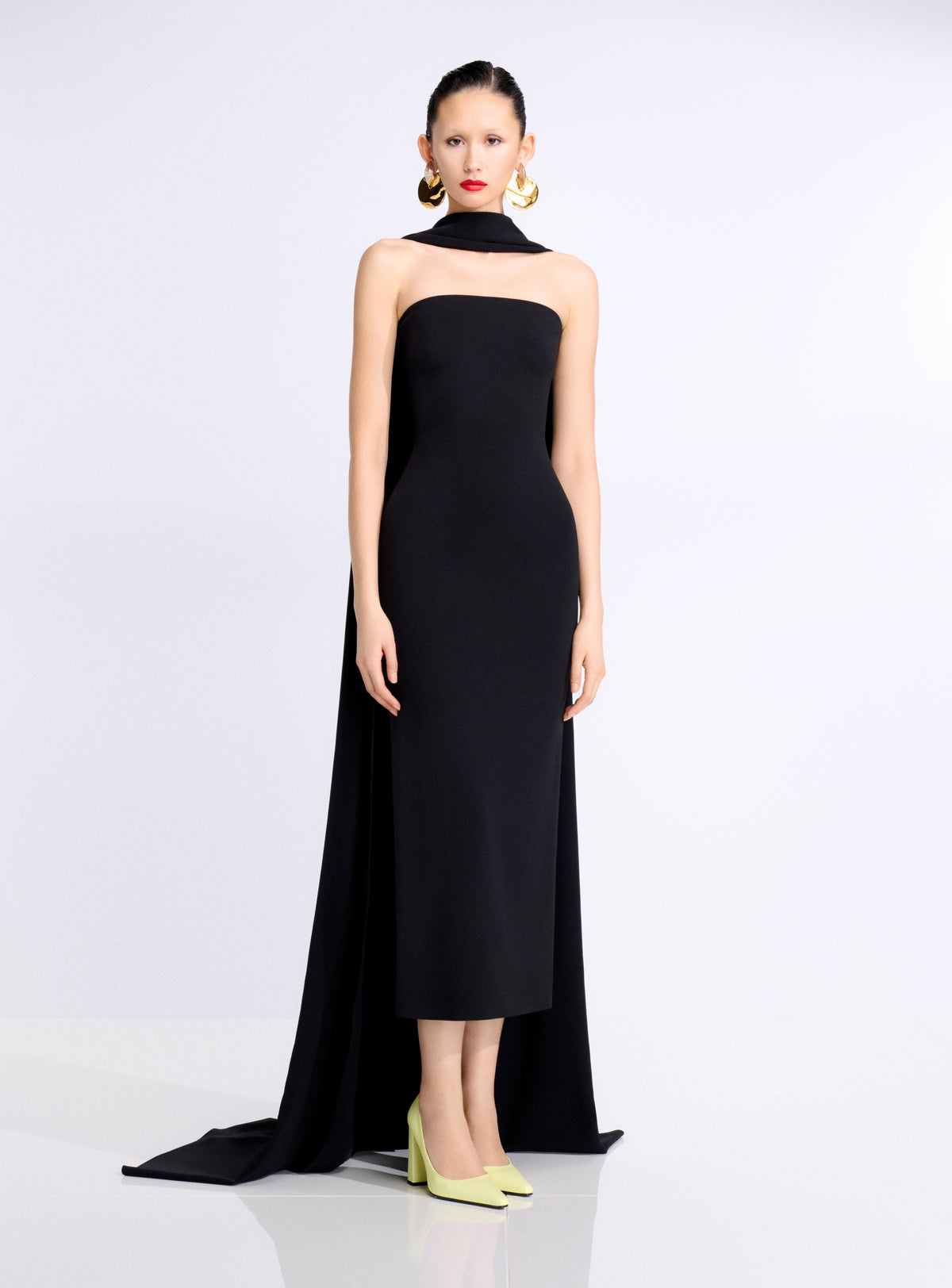 The Martine Midaxi Dress in Black