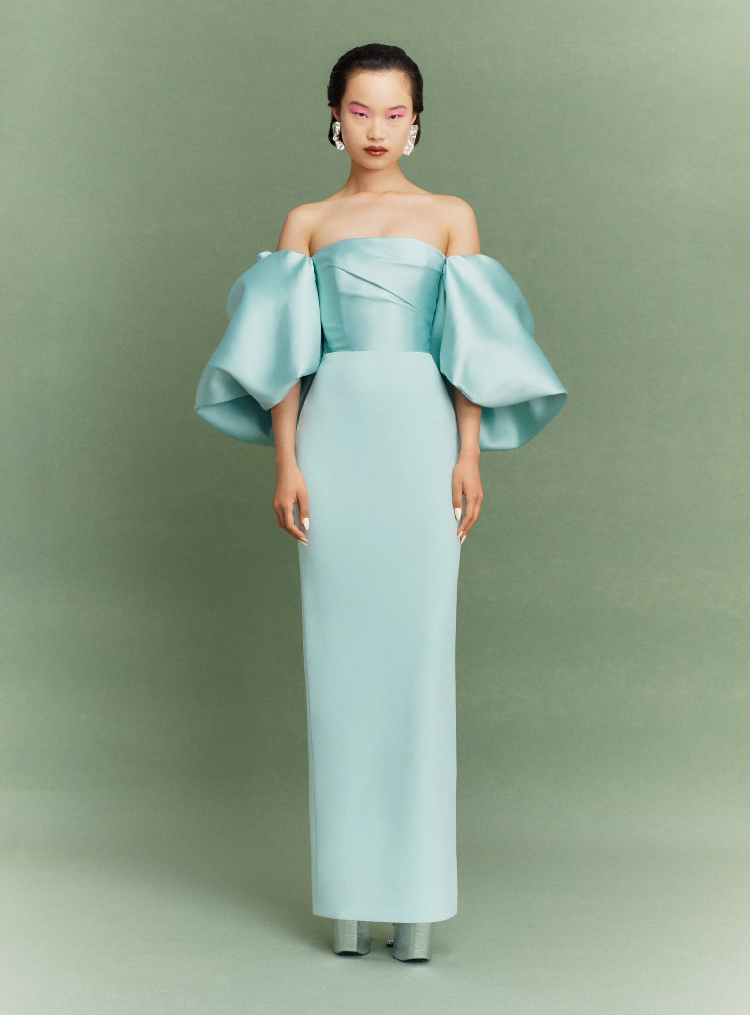 The Floris Maxi Dress in Opal