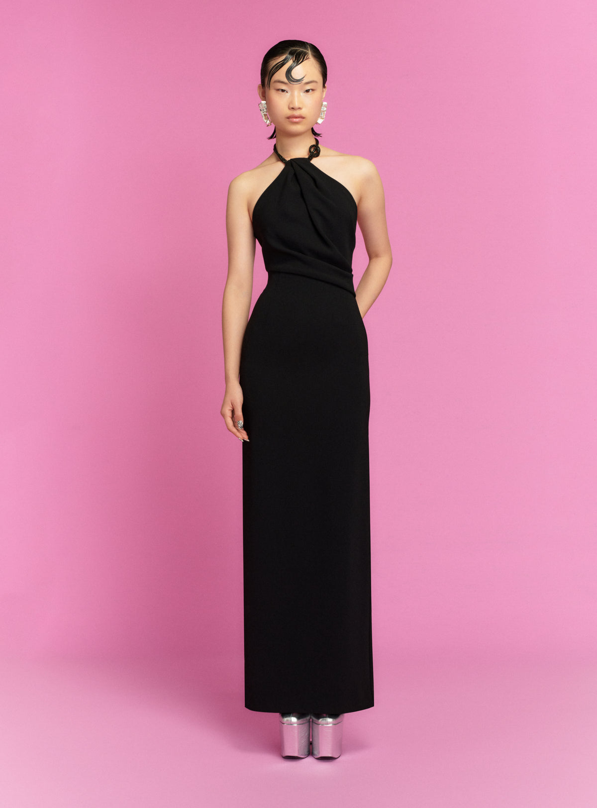 The Riva Maxi Dress in Black and Jet