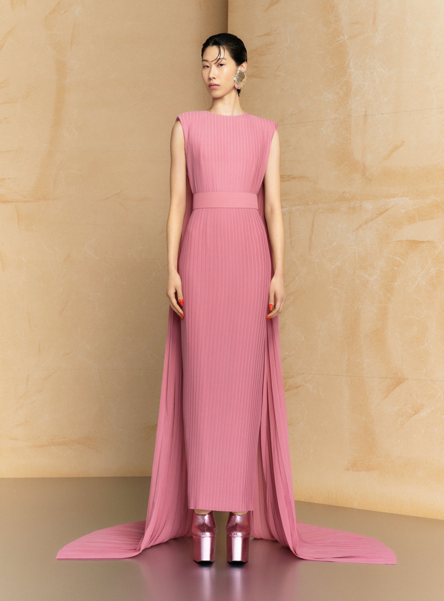 joni maxi dress solace london brand solace london SOLACE London JONI MAXI DRESS, PINK / 12