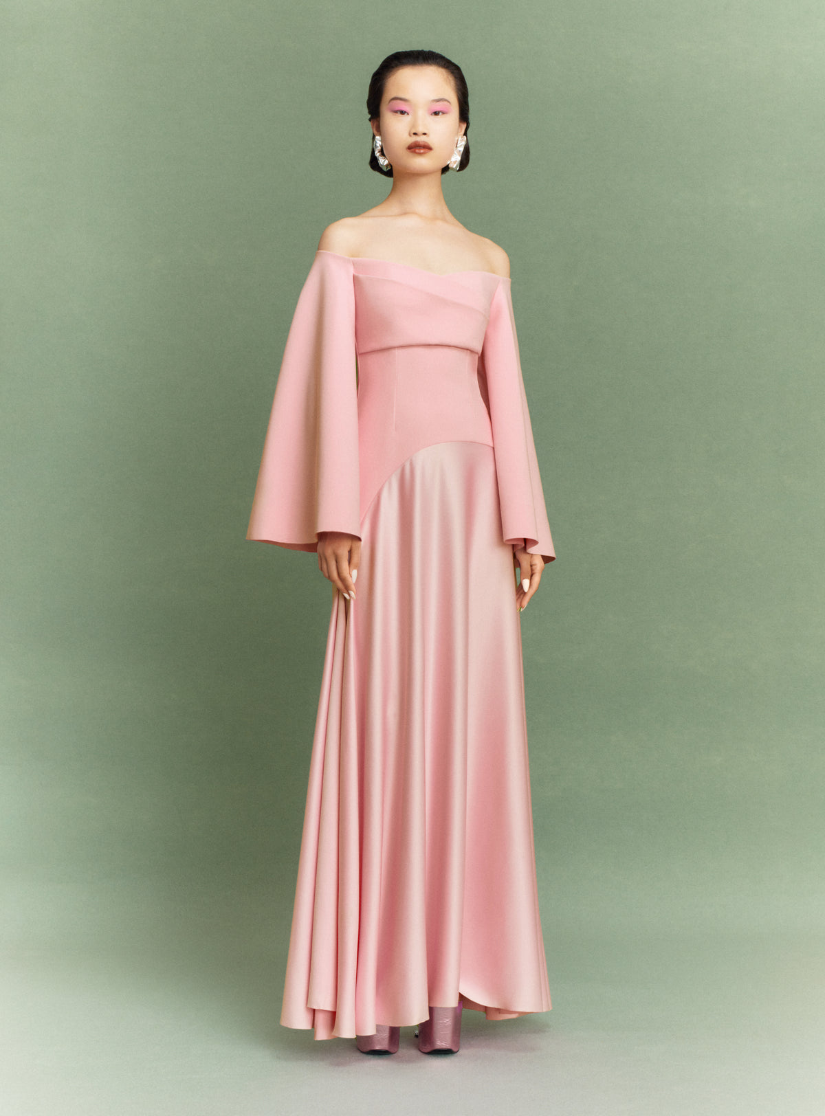 The Rina Maxi Dress in Putty Pink