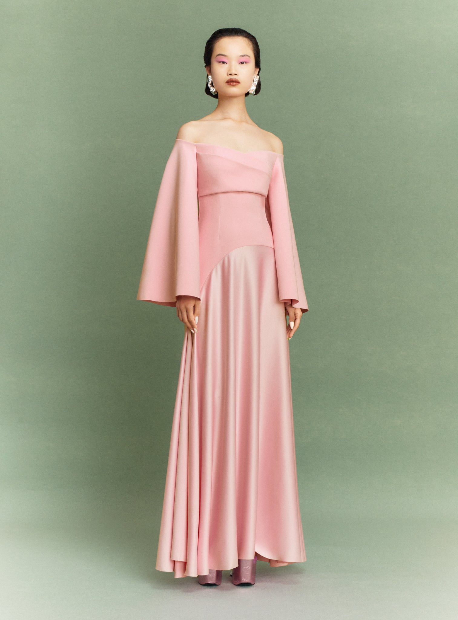 The Rina Maxi Dress in Putty Pink