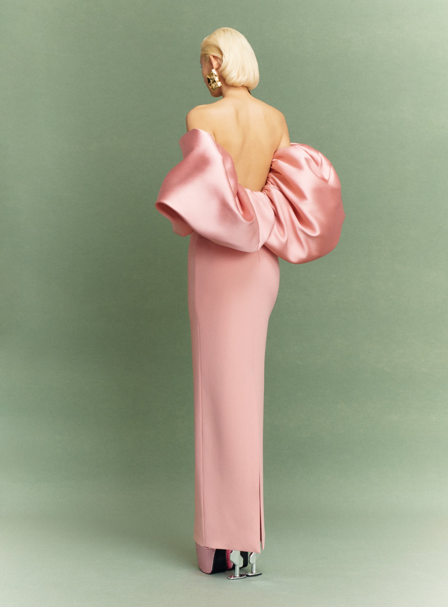 The Floris Maxi Dress in Putty Pink