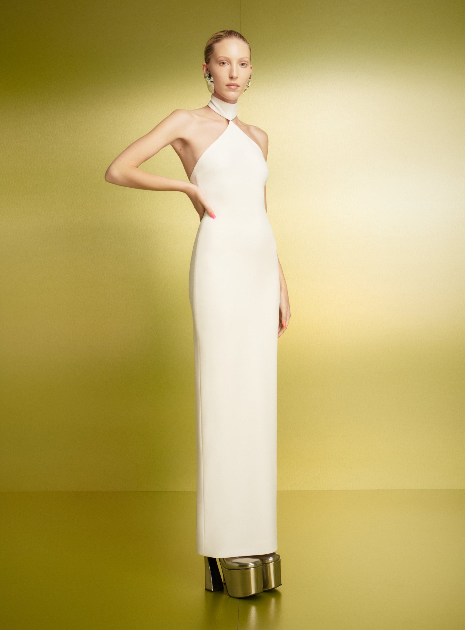 The Blanca Maxi Dress in Cream