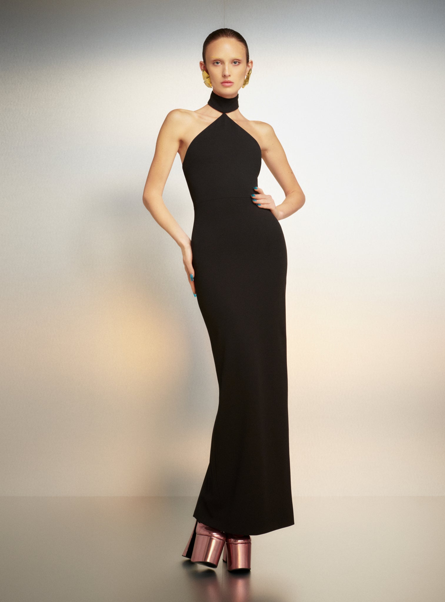 The Blanca Maxi Dress in Black