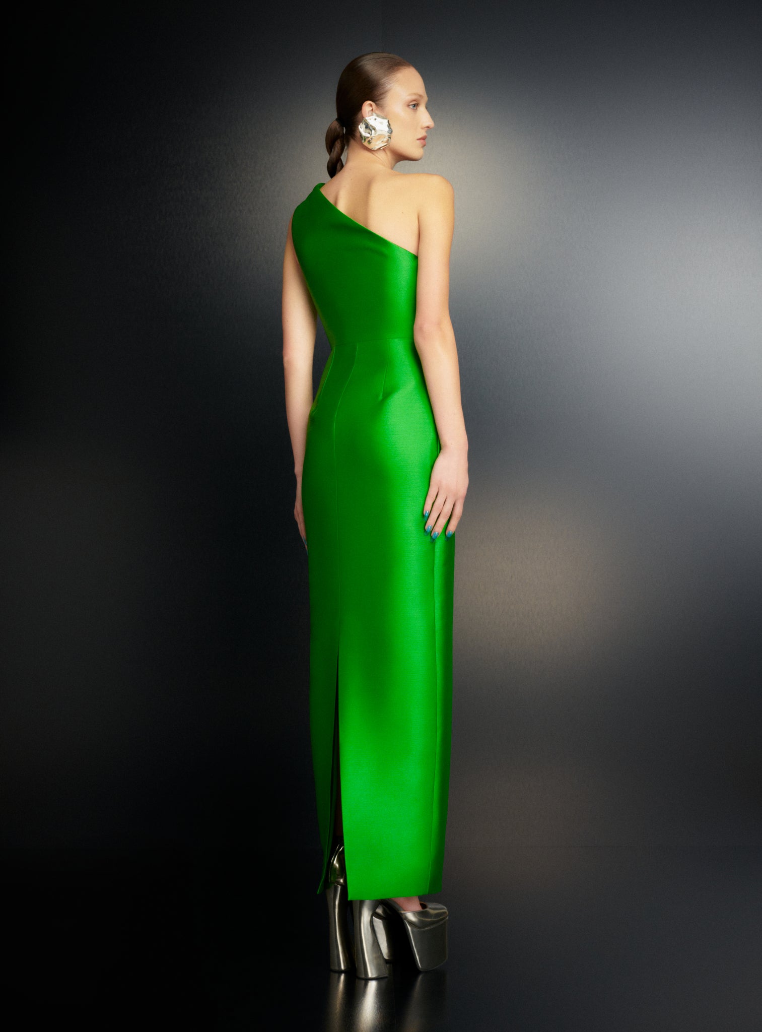 The Kira Maxi Dress in Bright Green