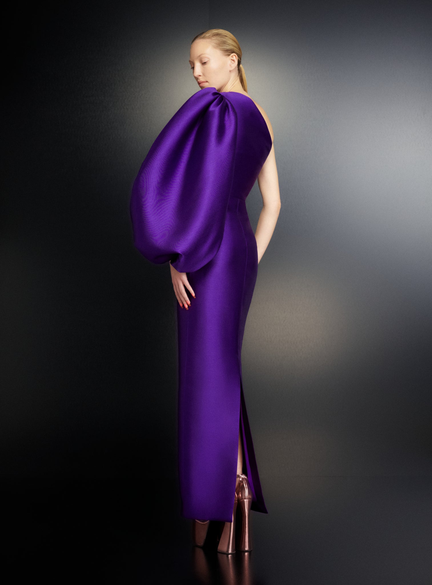 The Aurelia Maxi Dress in Amethyst