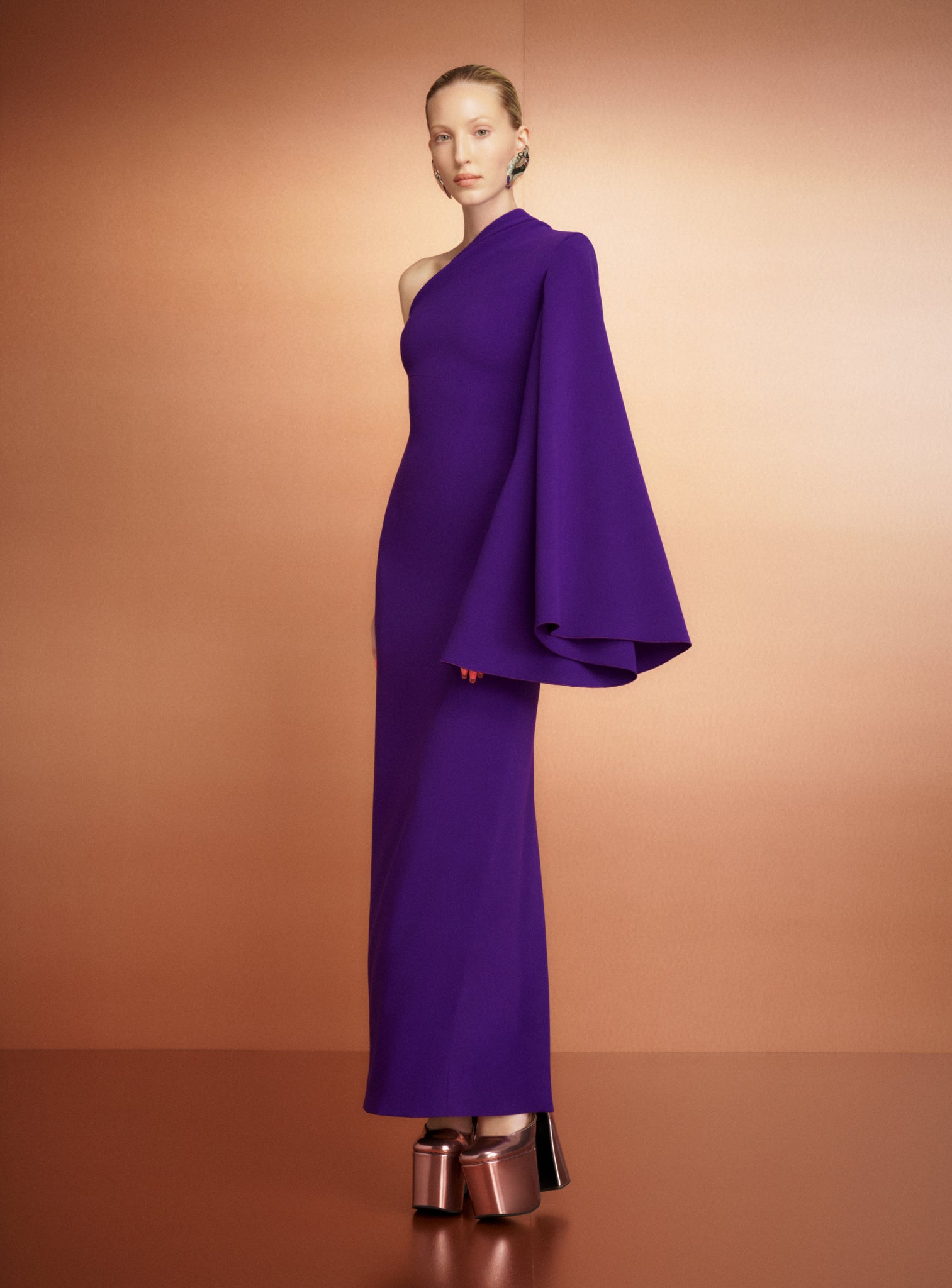 The Elisa Maxi Dress in Amethyst