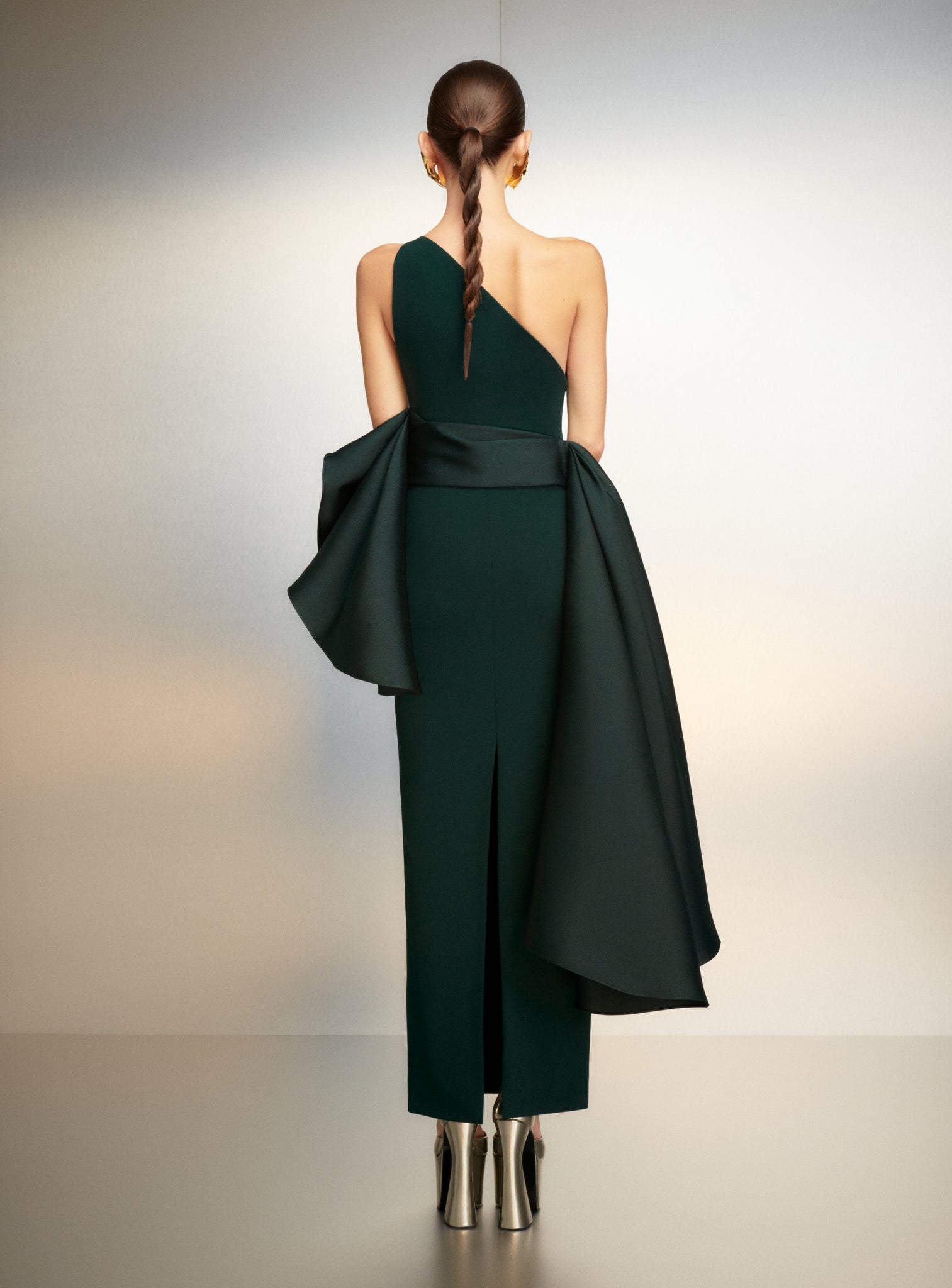 The Calla Maxi Dress in Emerald Green