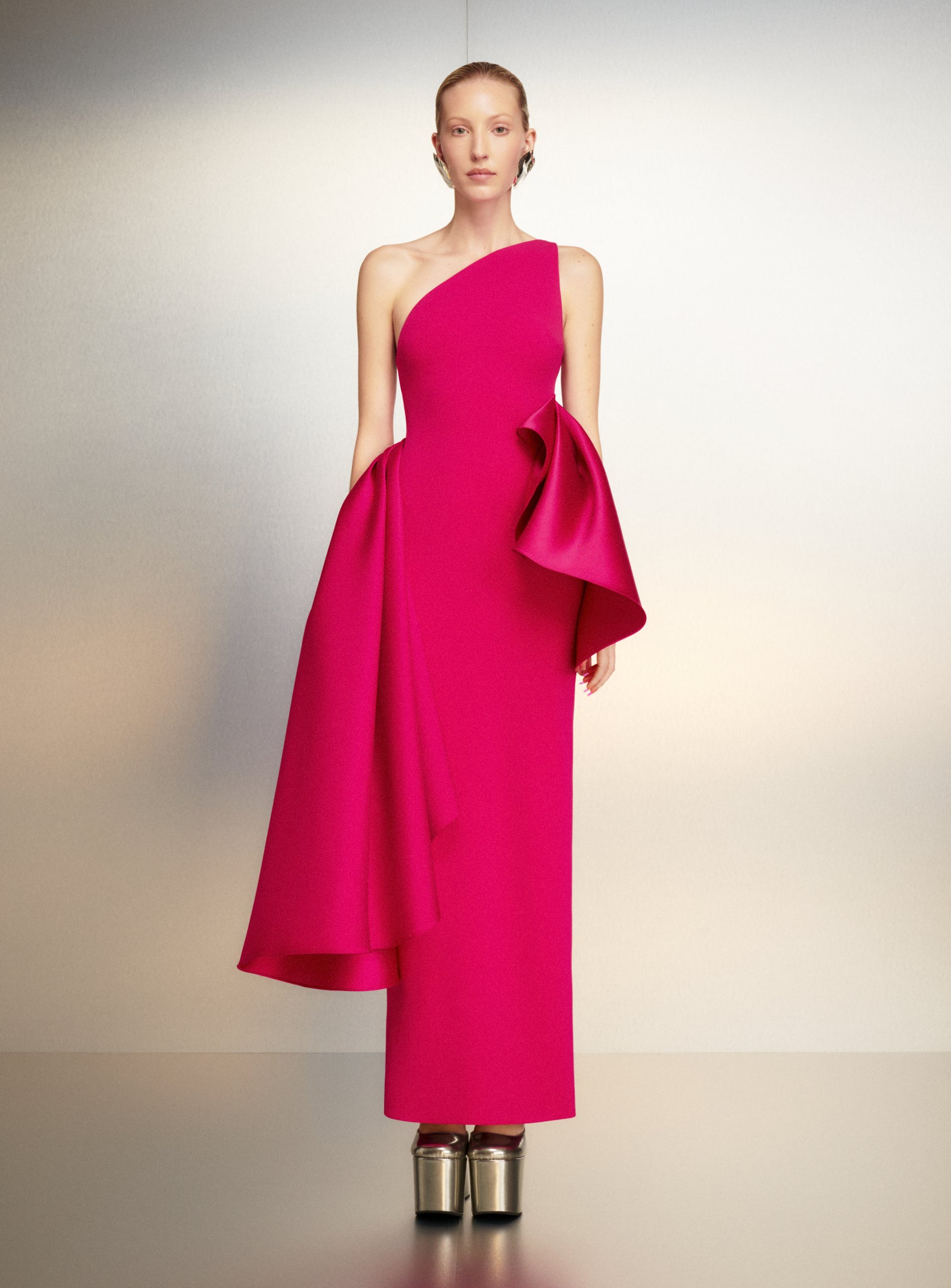 The Calla Maxi Dress in Cerise