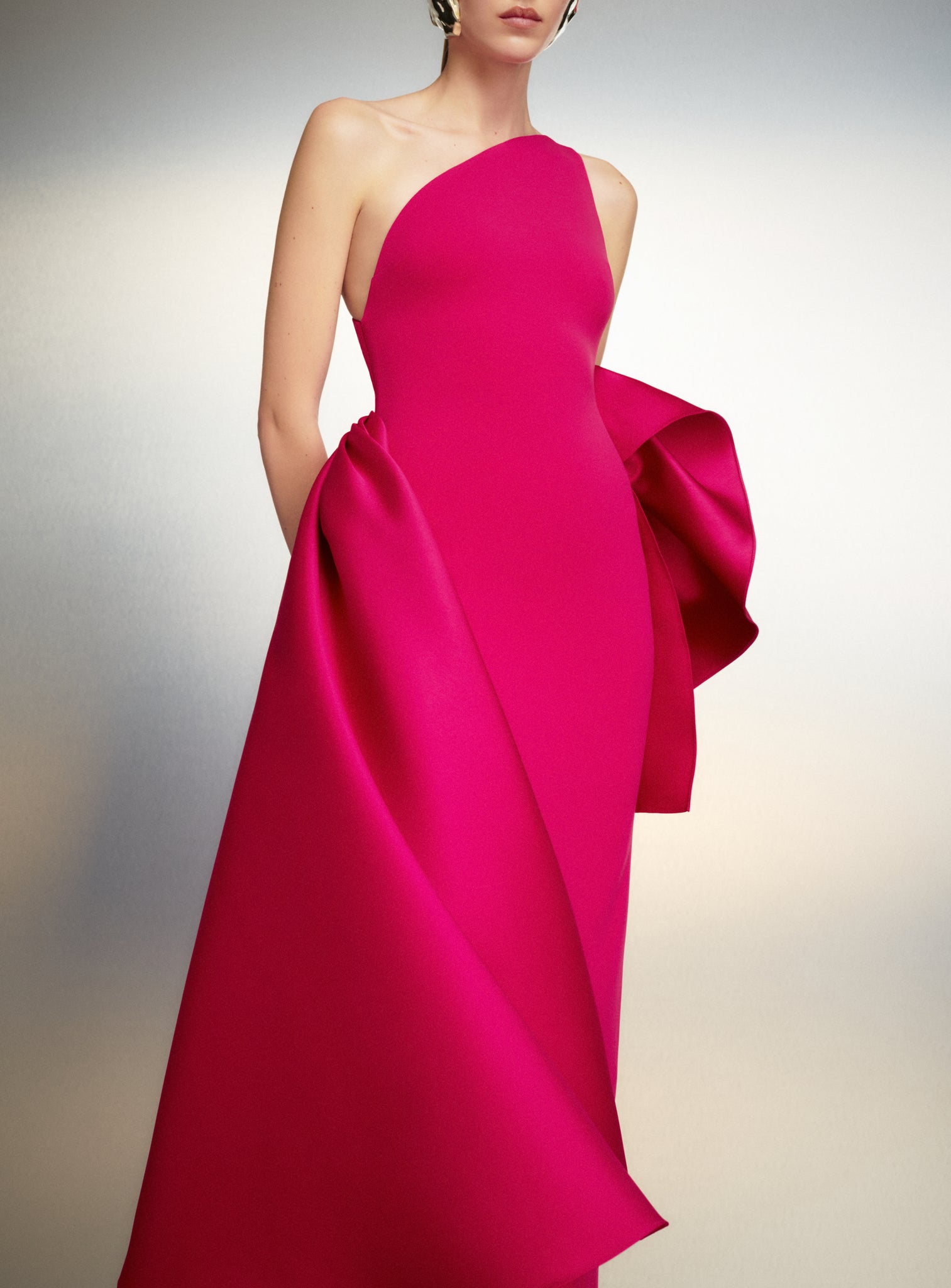 The Calla Maxi Dress in Cerise