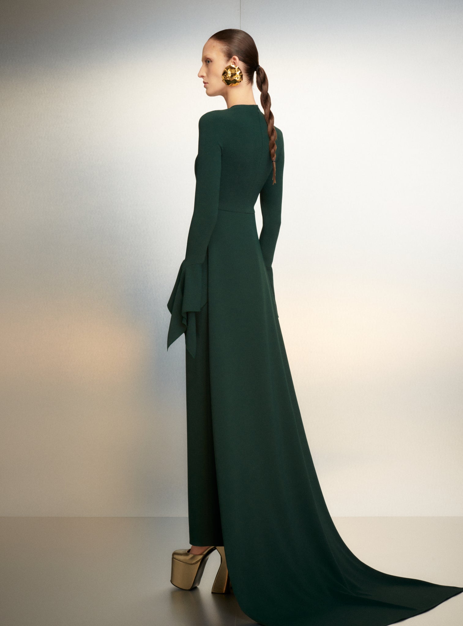 The Blake Maxi Dress in Emerald Green