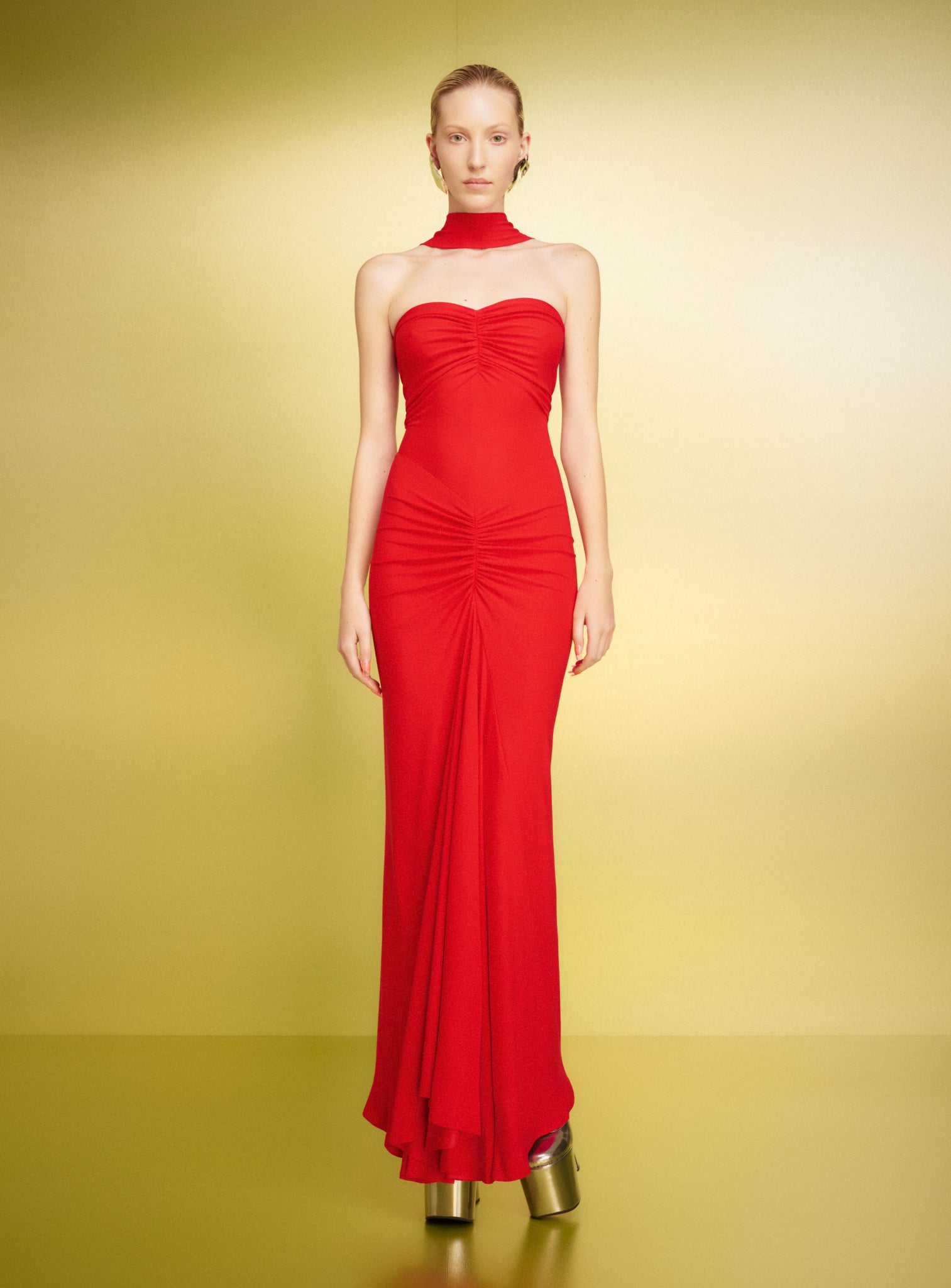 The Maisie Maxi Dress in Red