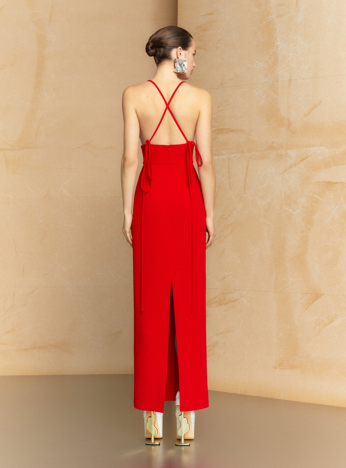 The Milly Maxi Dress in Red