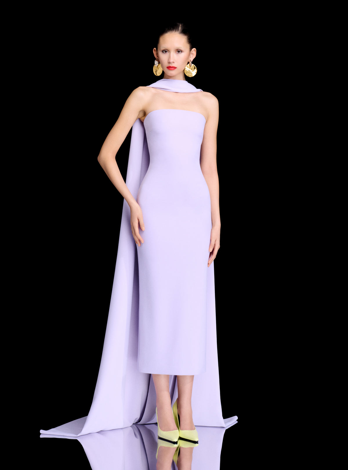 The Martine Midaxi Dress in Lavender