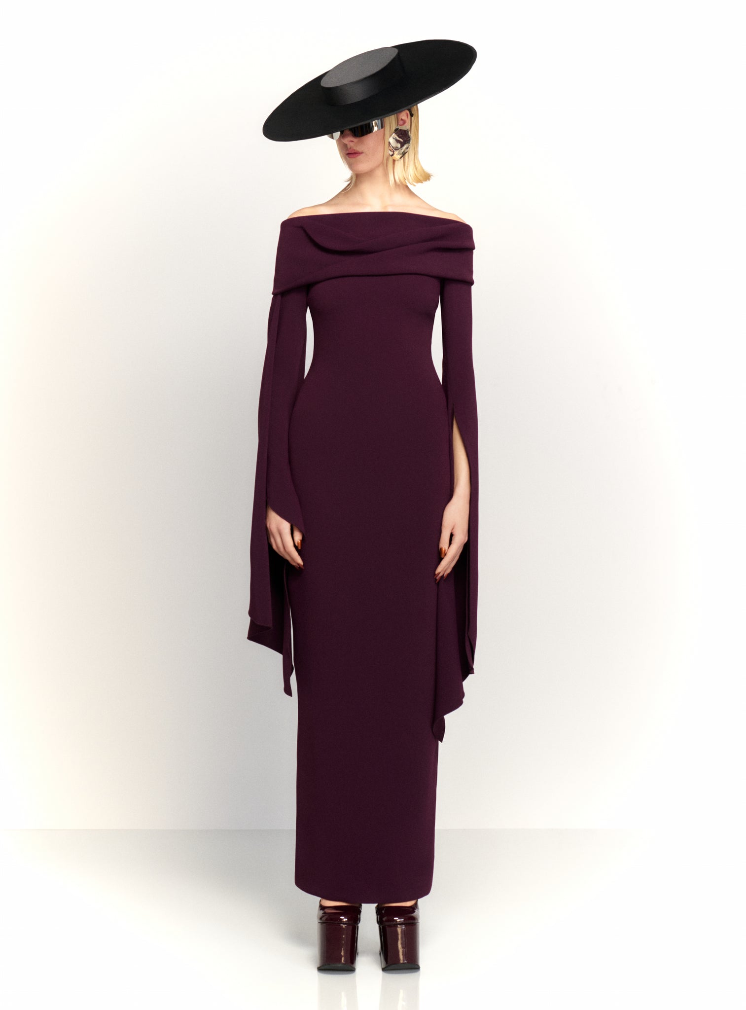 The Arden Maxi Dress in Plum