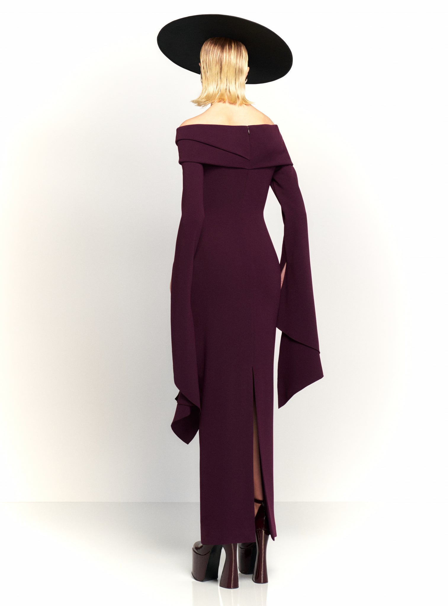 The Arden Maxi Dress in Plum – Solace London