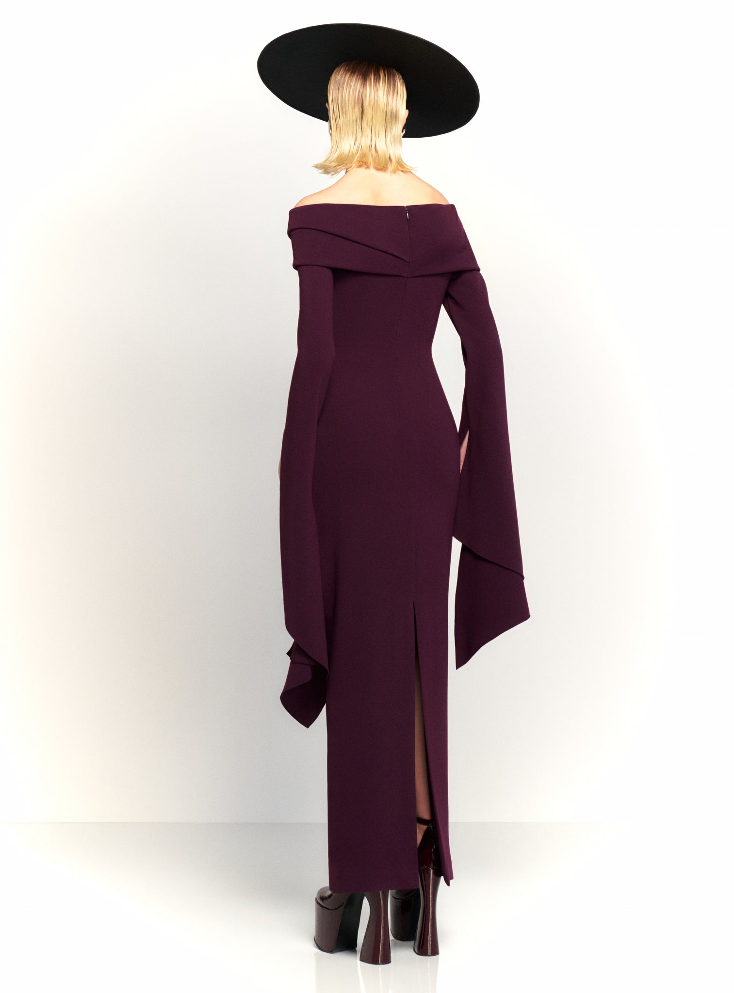 The Arden Maxi Dress in Plum