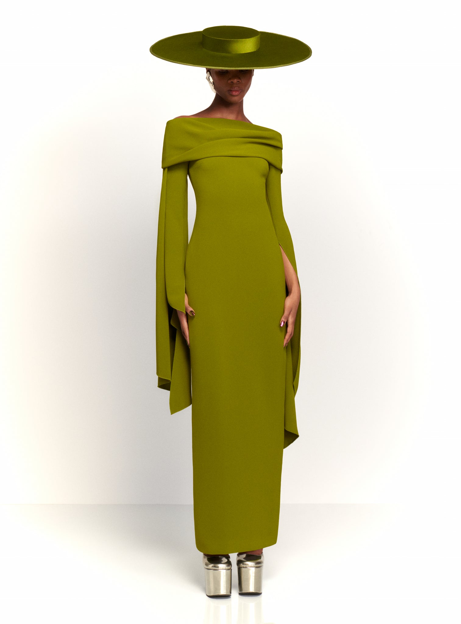 The Arden Maxi Dress in Sweet Pea Green