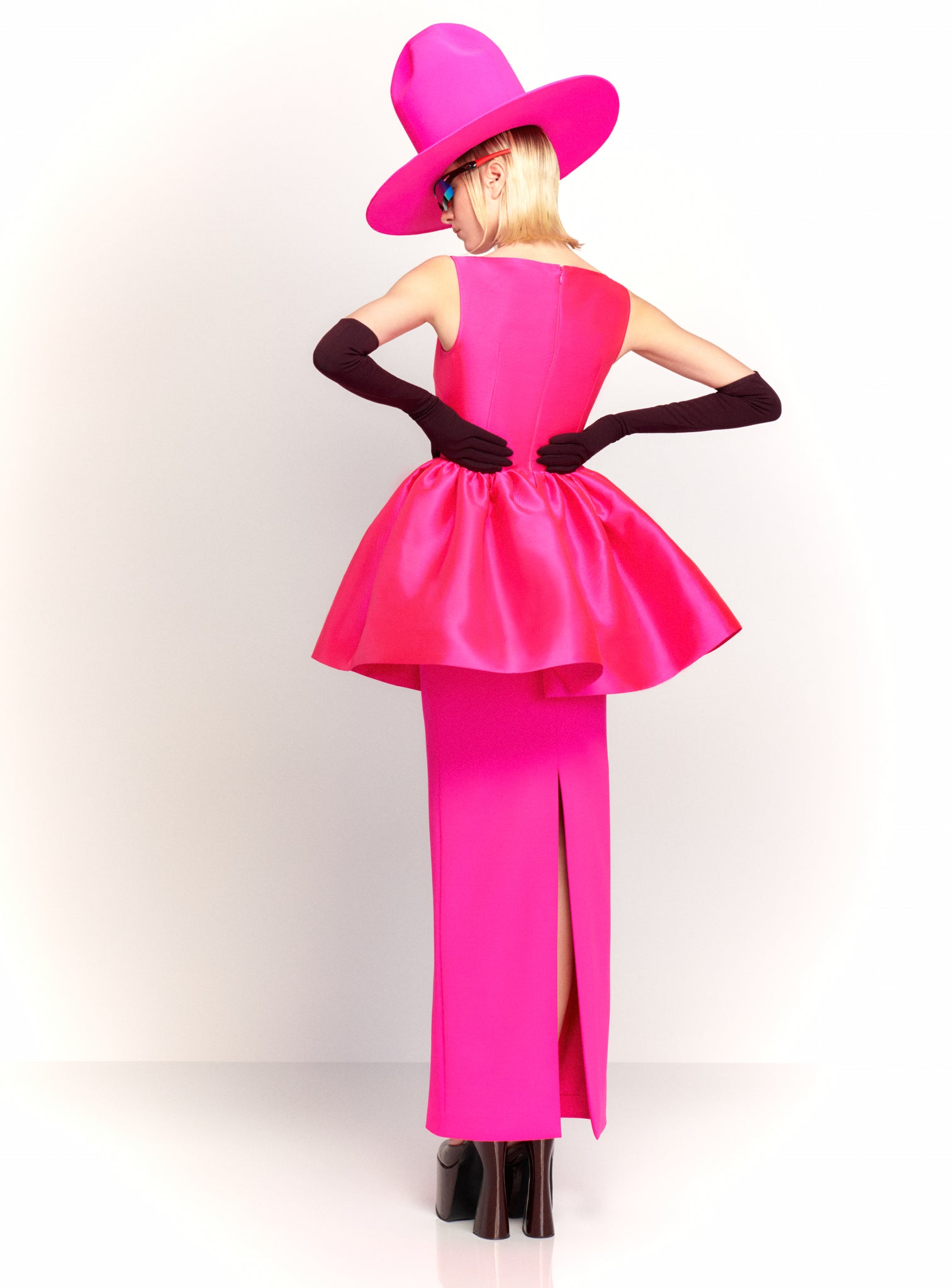 The Alda Maxi Dress in Hot Pink