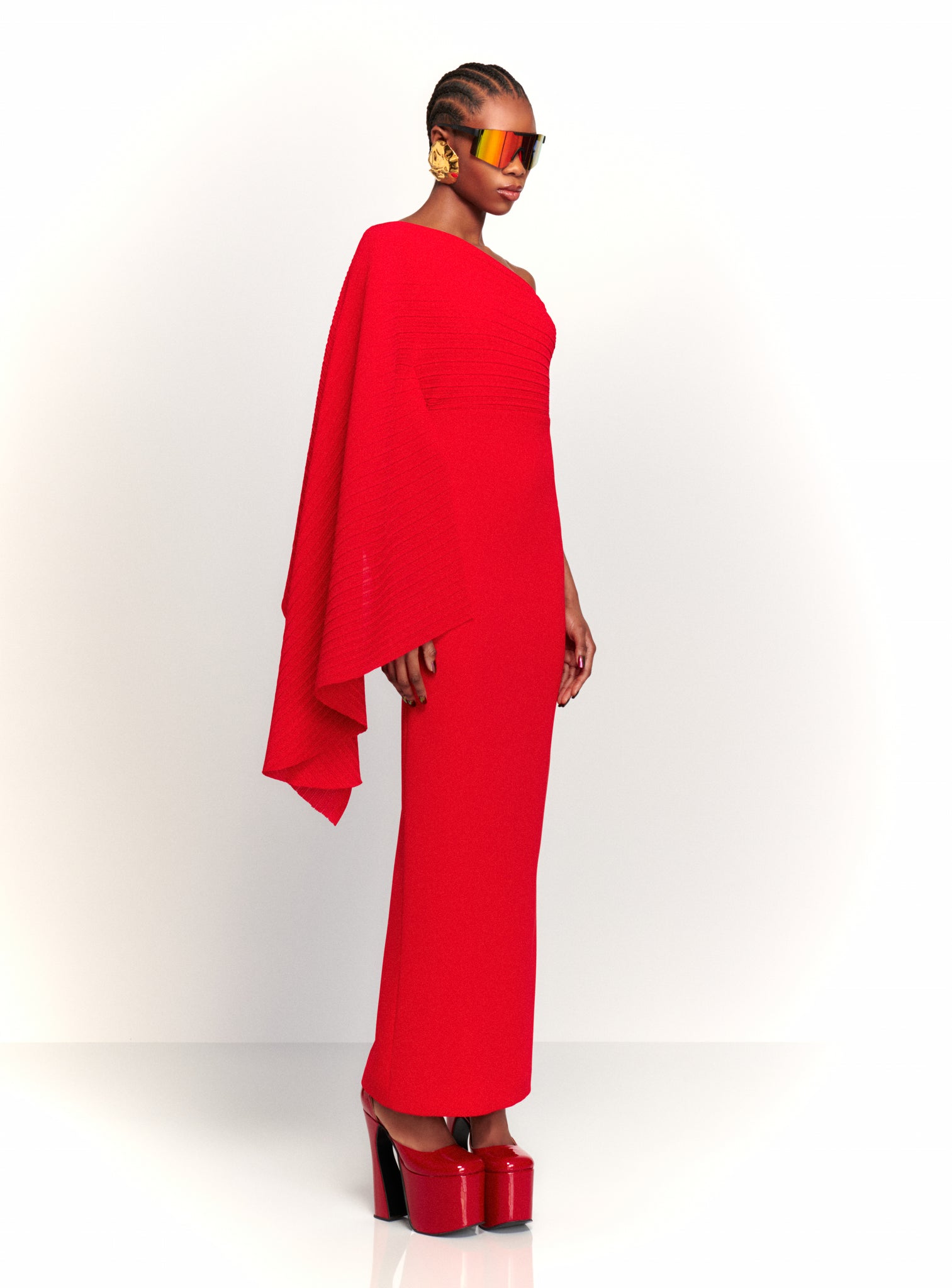 The Lillia Maxi Dress in Red