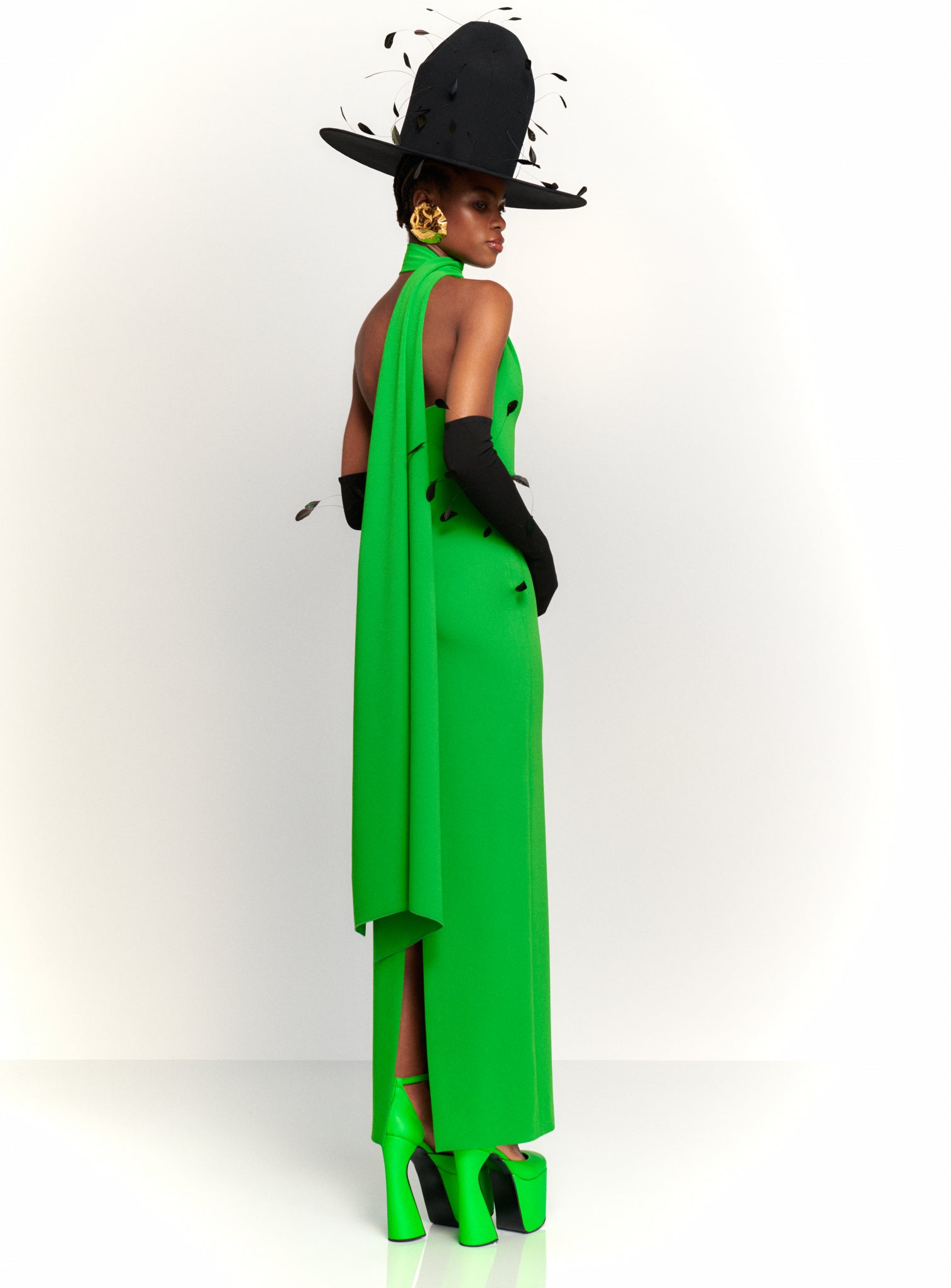 The Demi Maxi Dress in Bright Green – Solace London The Demi Maxi Dress in Bright Green – Solace London