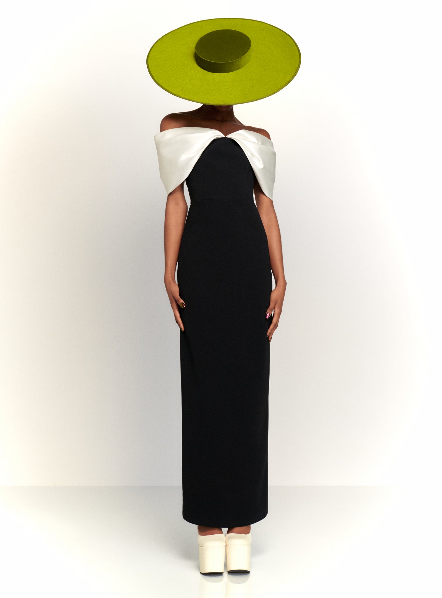 The Dakota Maxi Dress in Cream & Black