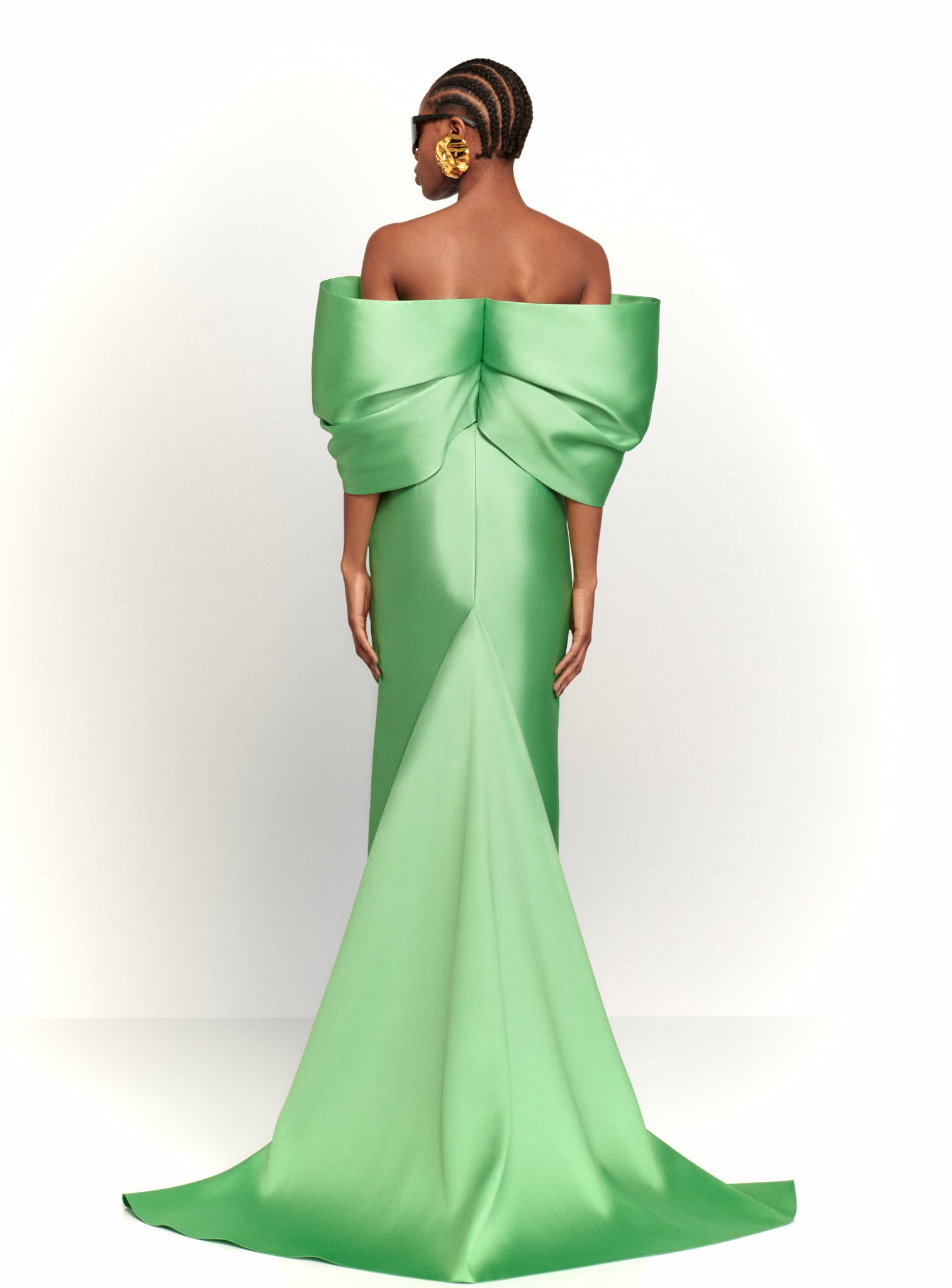 The Delphina Maxi Dress in Pistachio