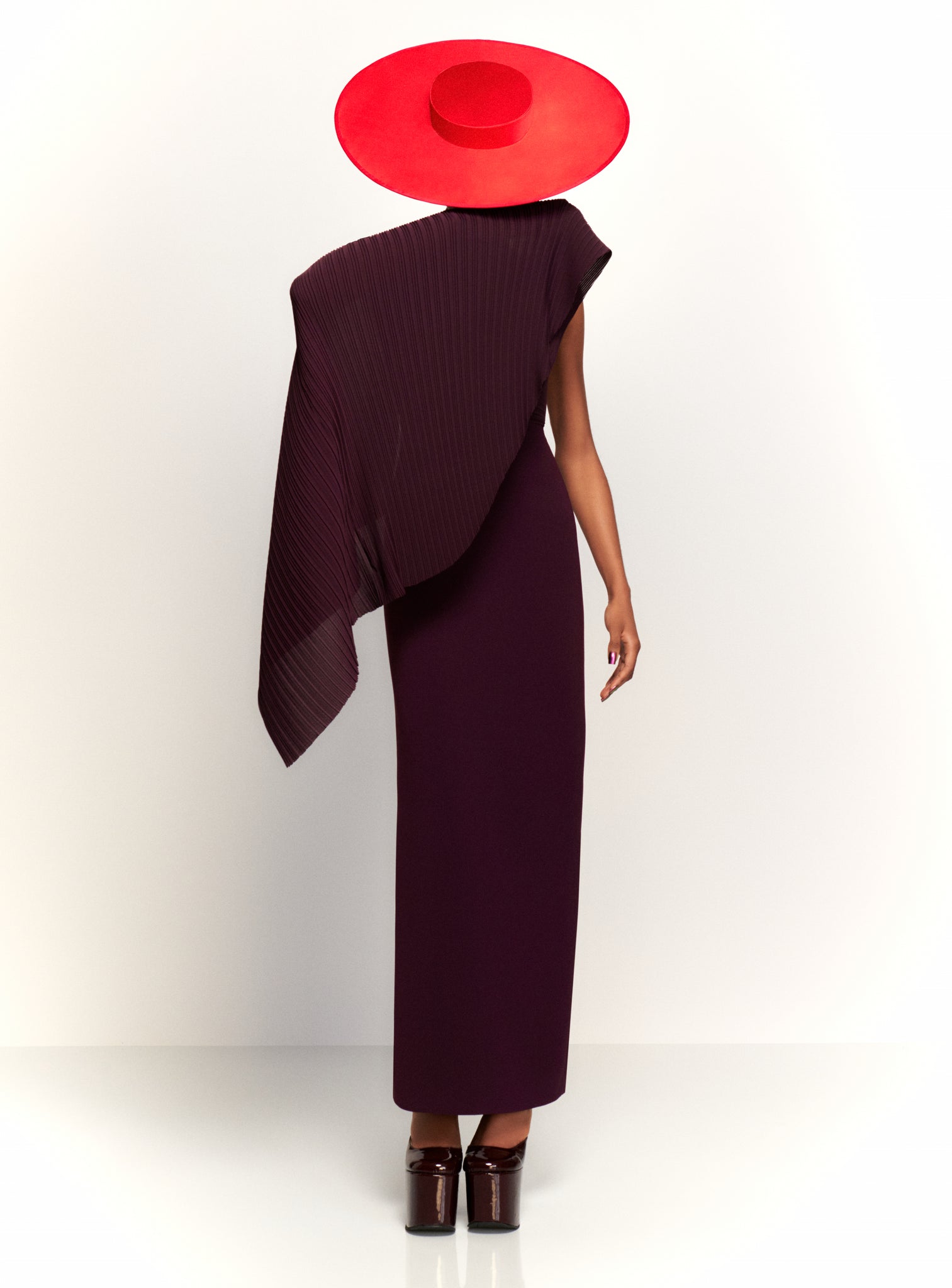 The Lillia Maxi Dress in Plum