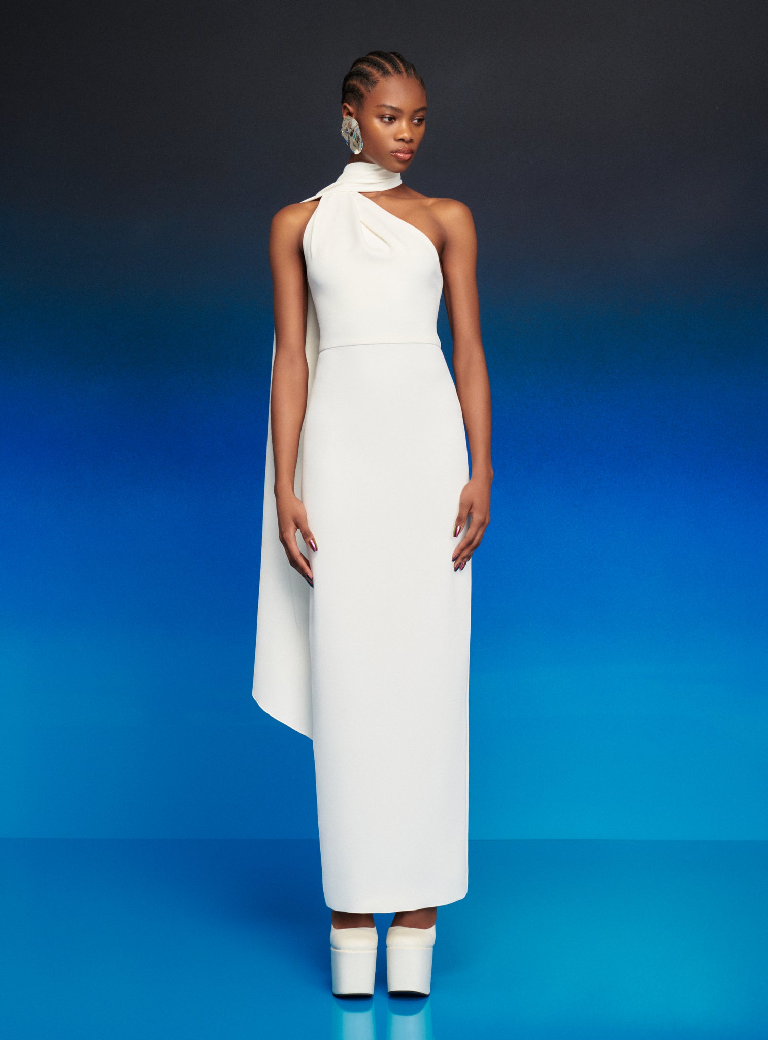 The Demi Maxi Dress in Ice Blue Solace London The Demi Maxi Dress in Ice Blue Solace London