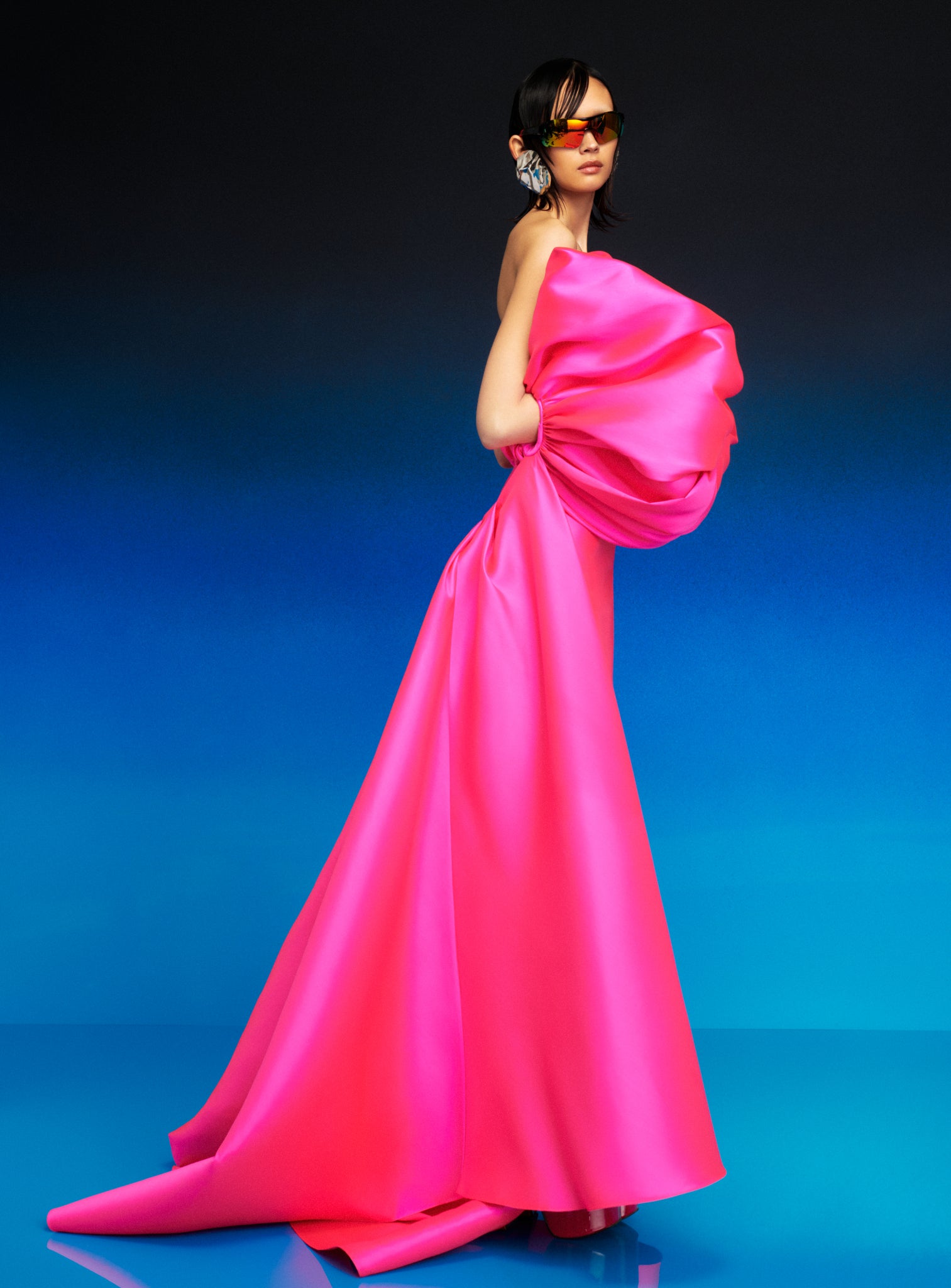 The Lea Maxi Dress in Hot Pink