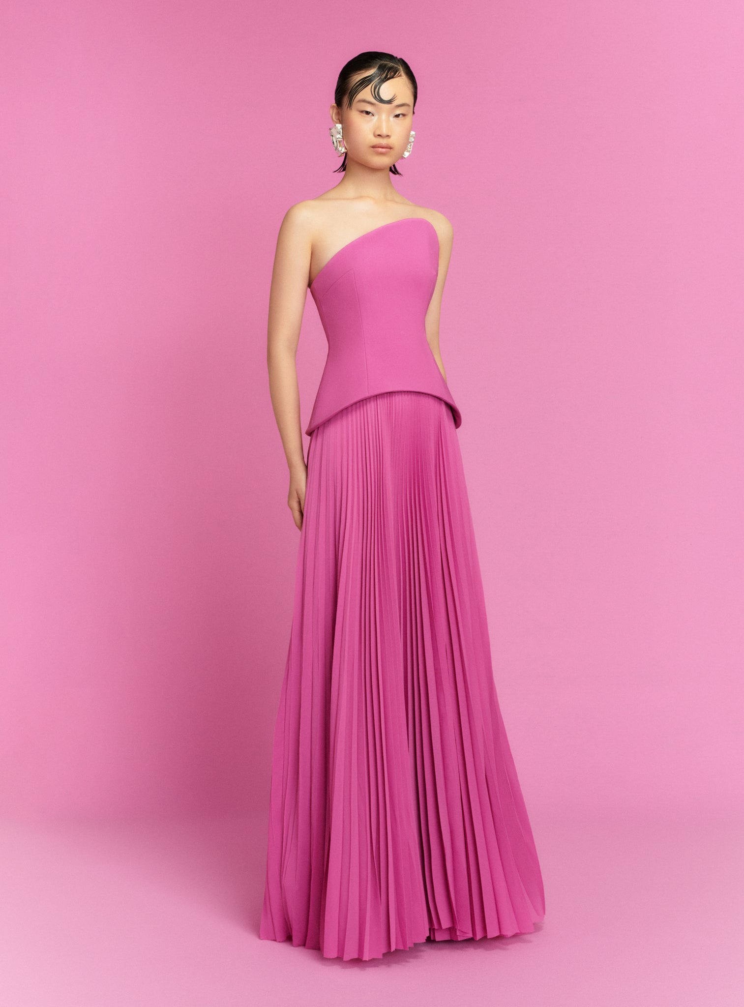 The Britt Maxi Dress in Berry Pink