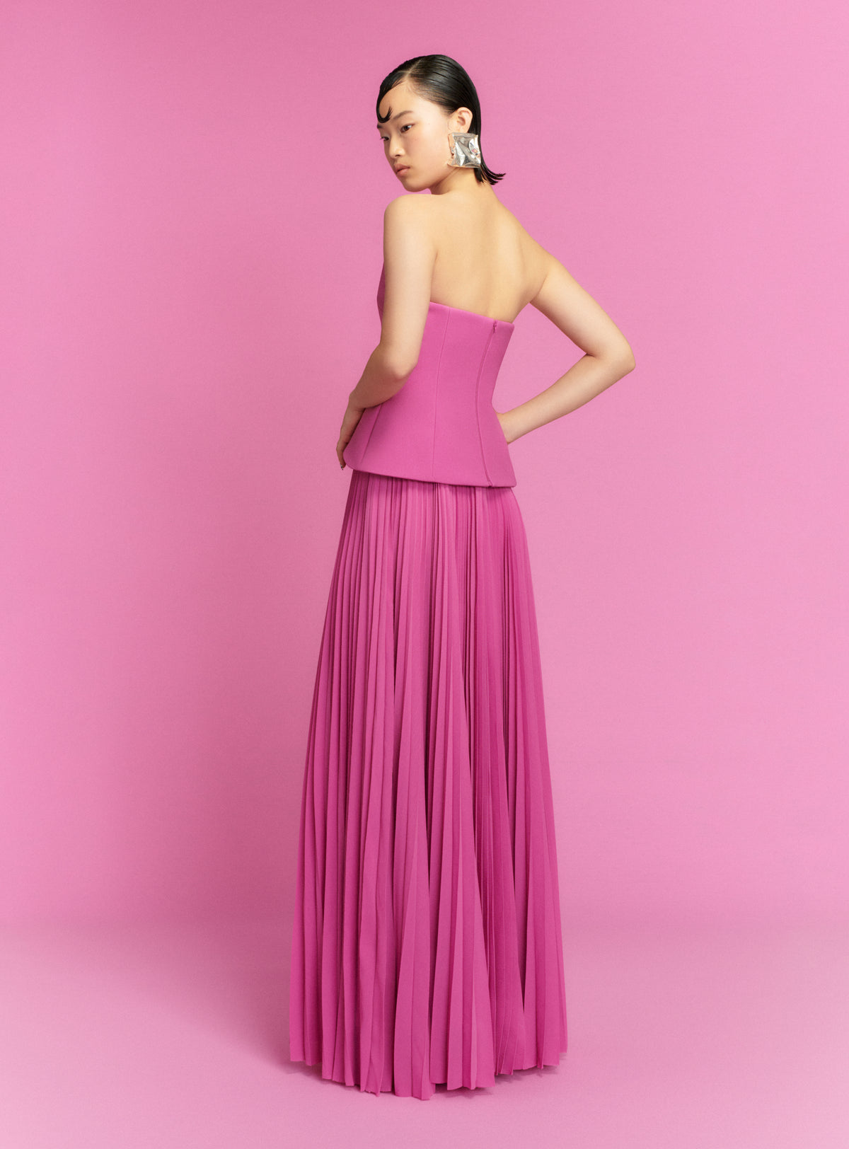 The Britt Maxi Dress in Berry Pink