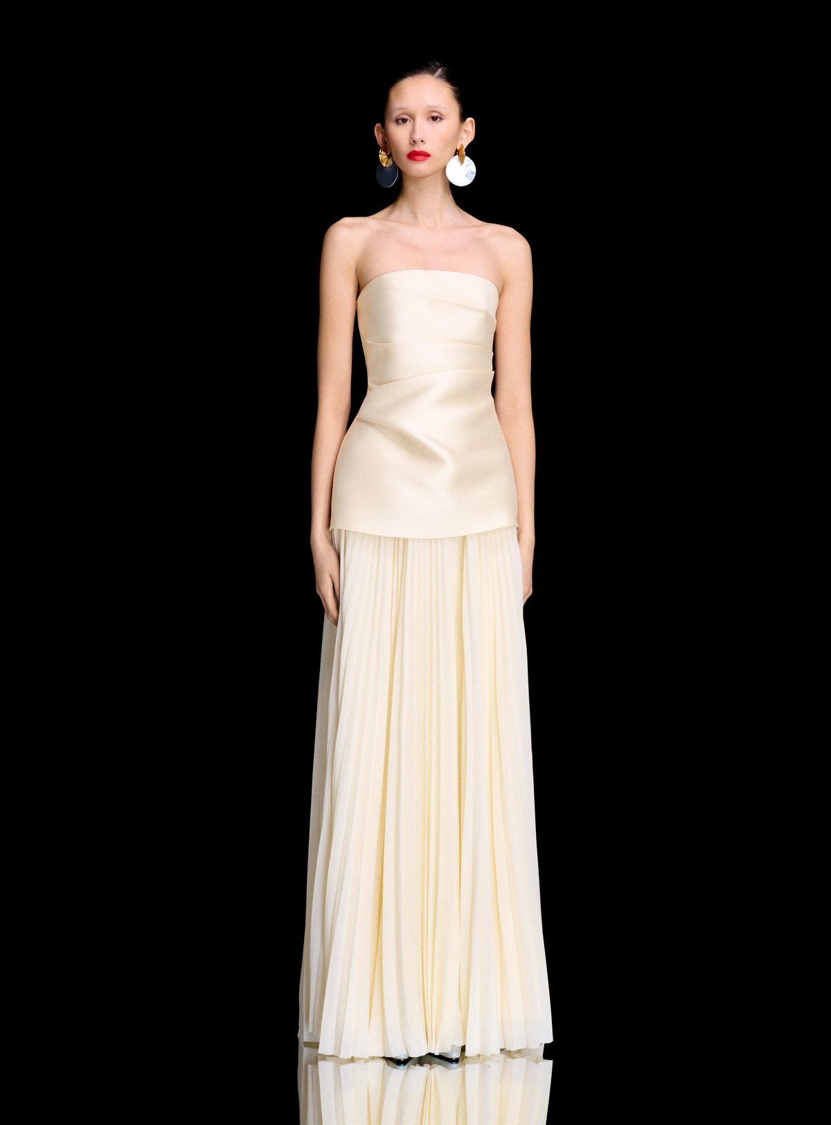 The Claudette Maxi Dress in Pearl