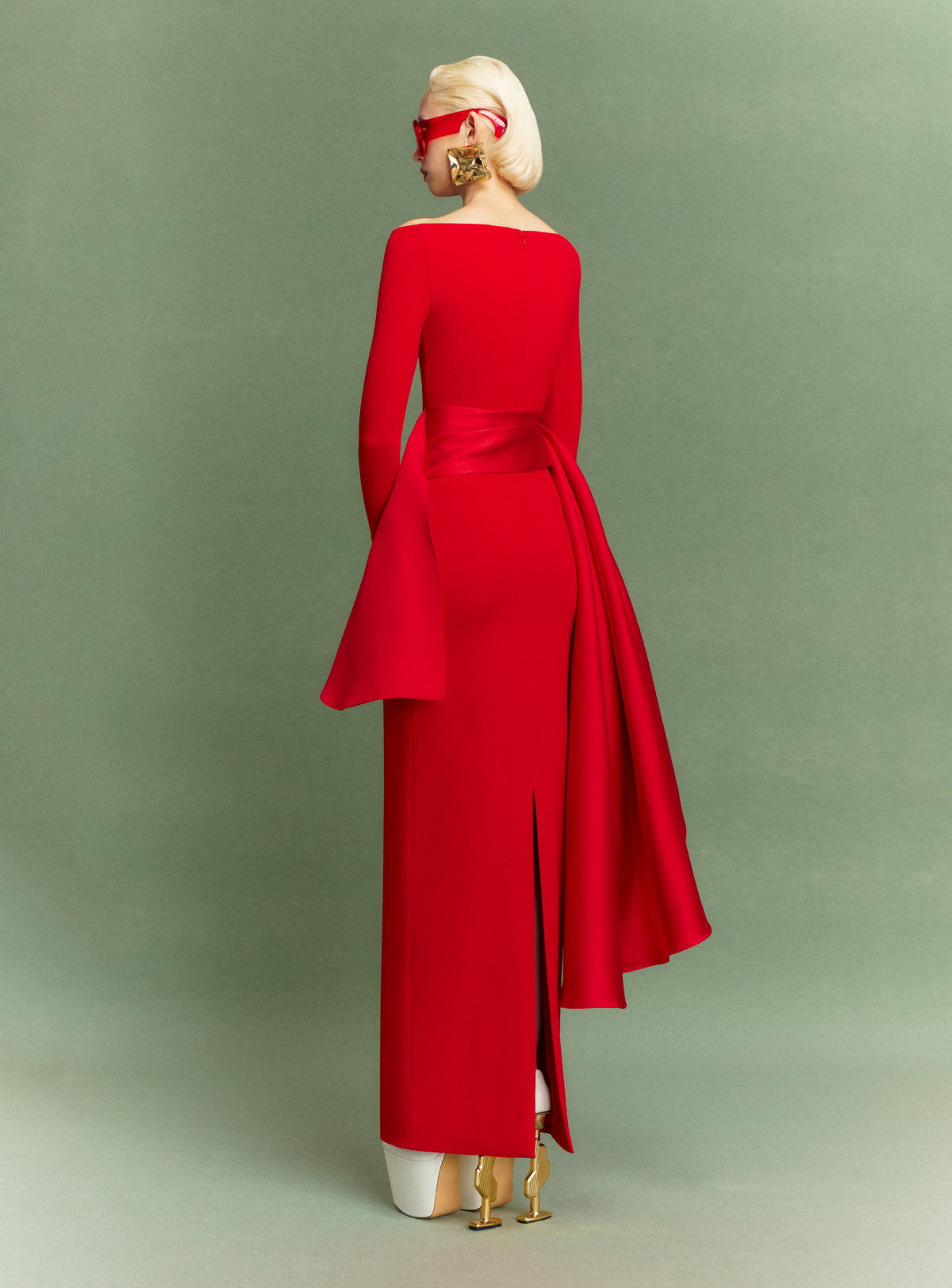 The Kiana Maxi Dress in Red