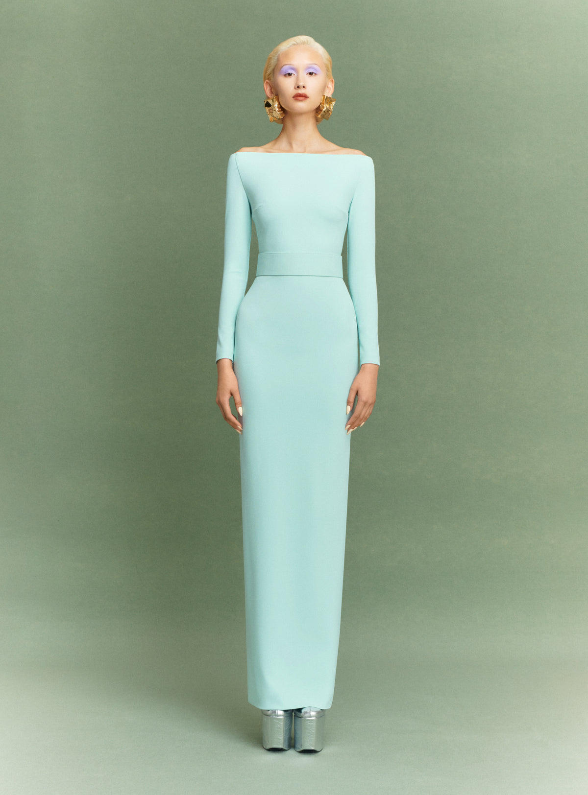 The Sabina Maxi Dress in Opal