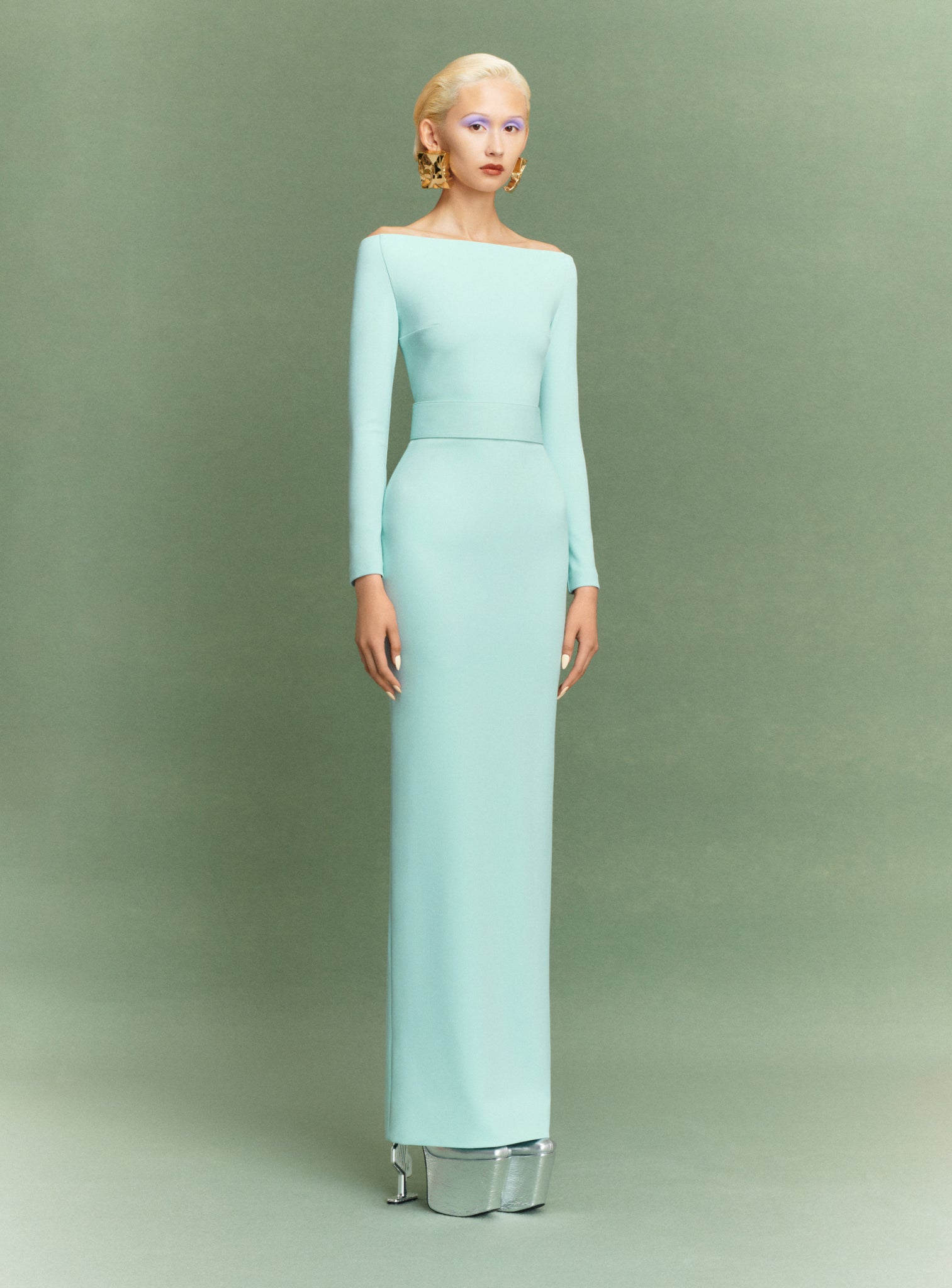 The Storm Maxi Dress in Arctic Blue Solace London The Storm Maxi Dress in Arctic Blue Solace London