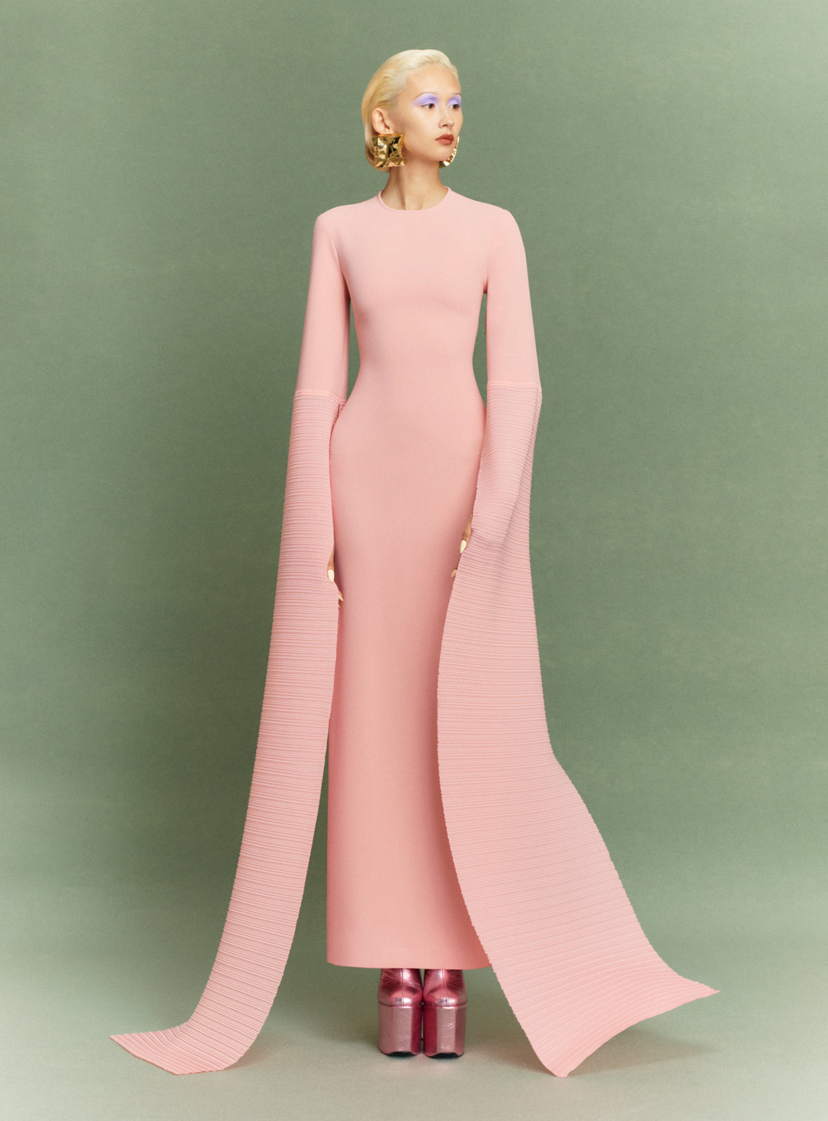 The Naomi Maxi Dress in Putty Pink