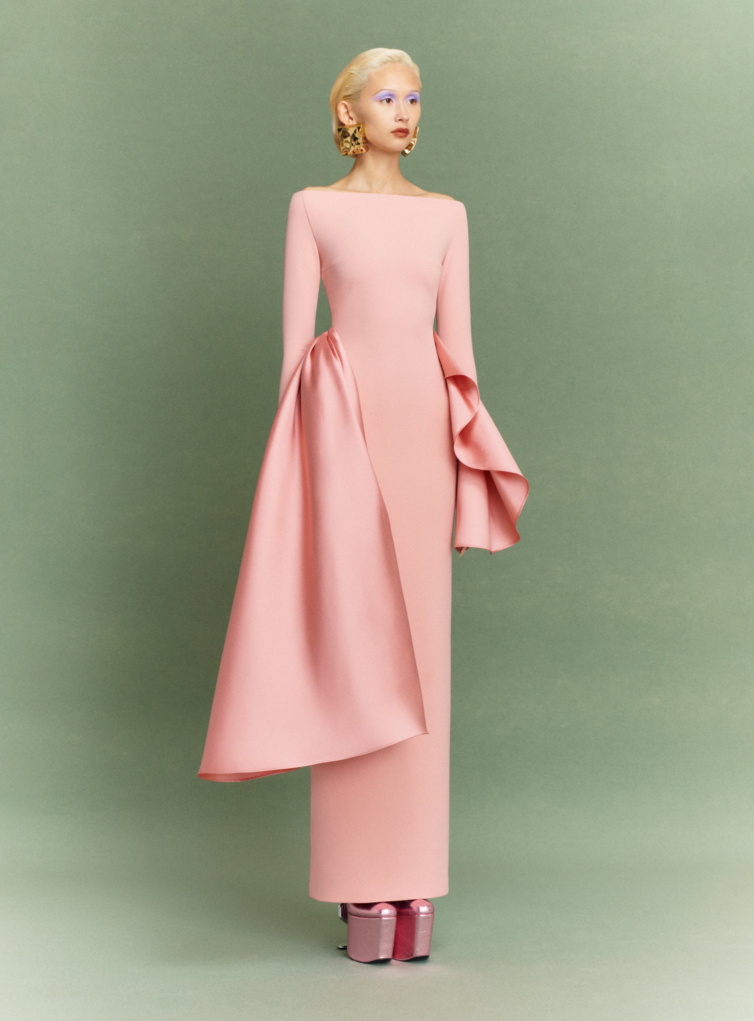 The Kiana Maxi Dress in Putty Pink
