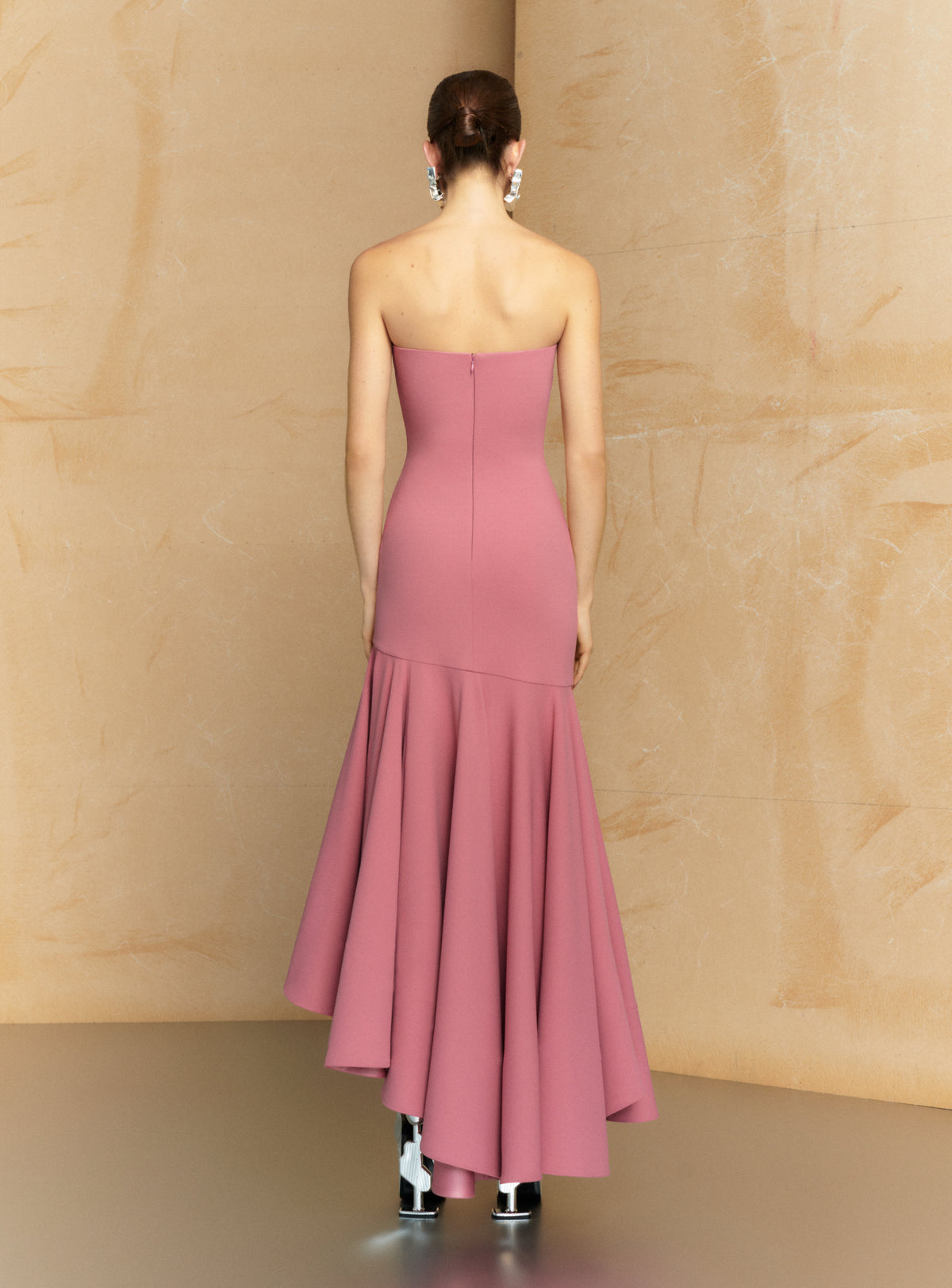 The Hani Maxi Dress in Peony Pink