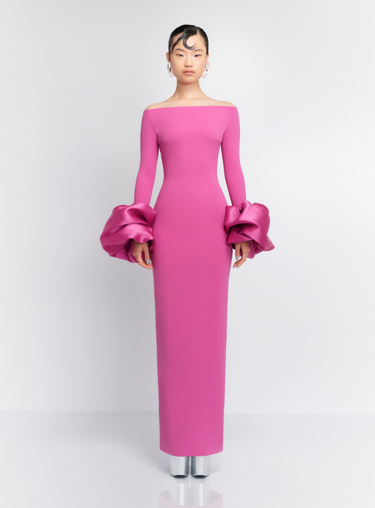 The Talia Maxi Dress in Berry Pink