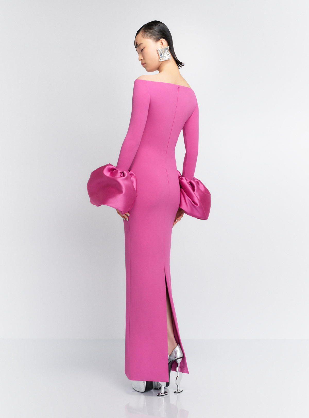 The Talia Maxi Dress in Berry Pink