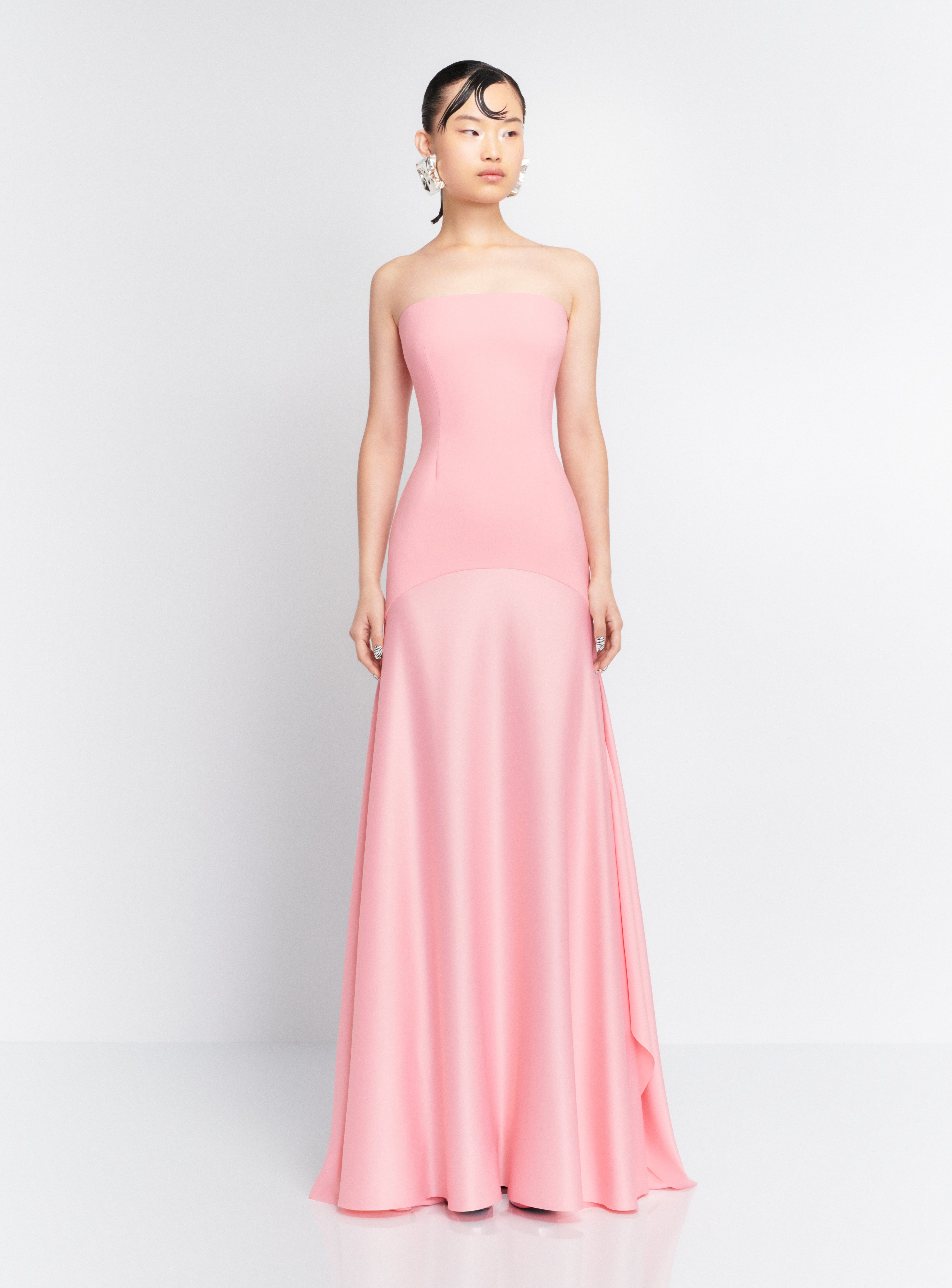 The Alessandra Maxi Dress in Powder Pink