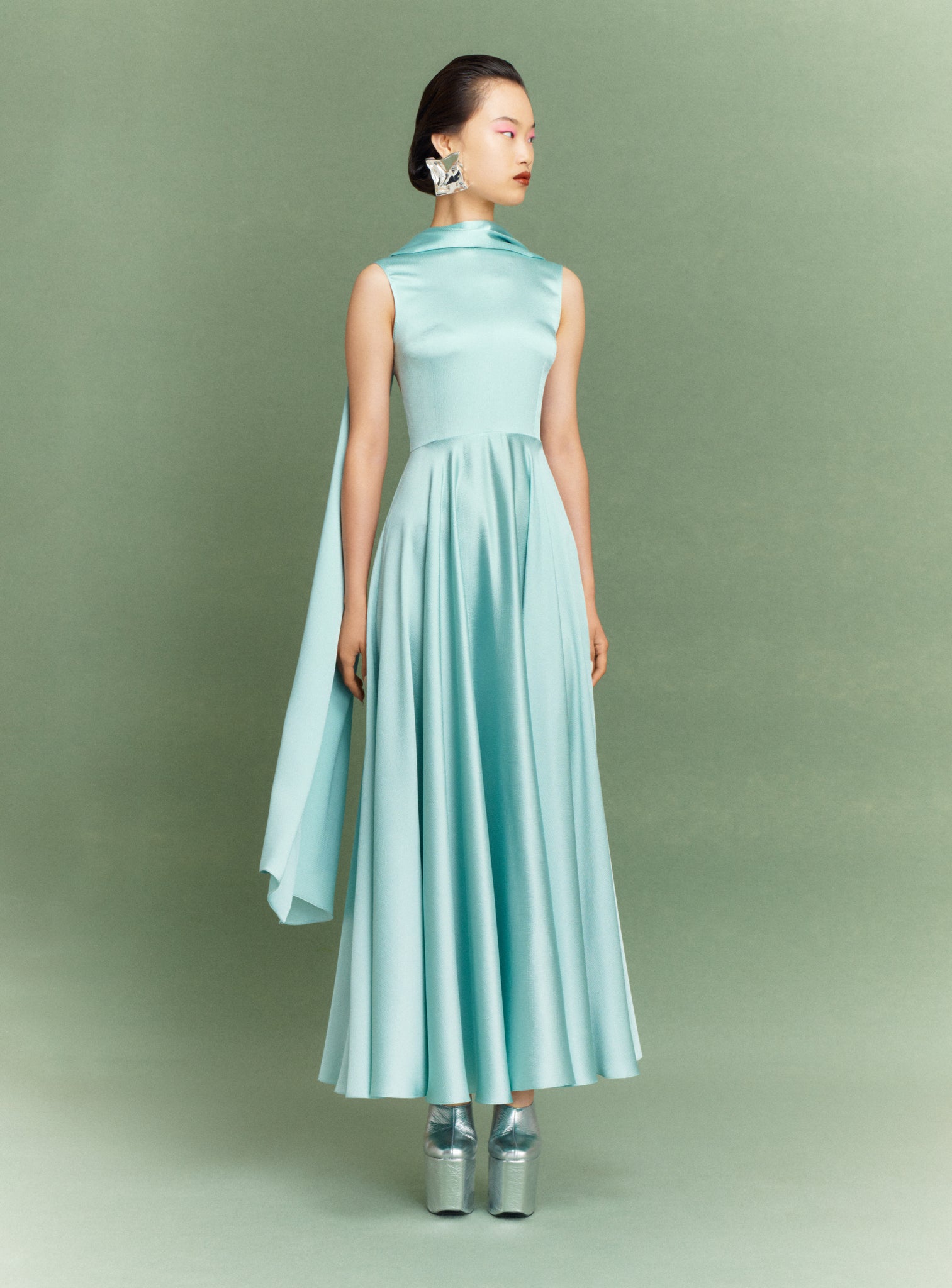 The Emelia Maxi Dress in Opal